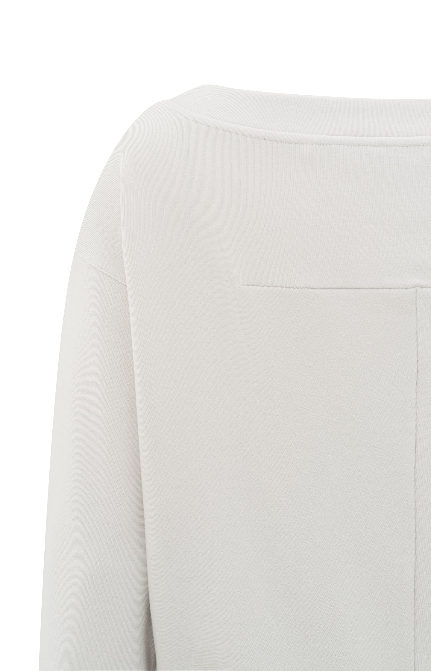 Sweatshirt with boatneck and long sleeves in regular fit