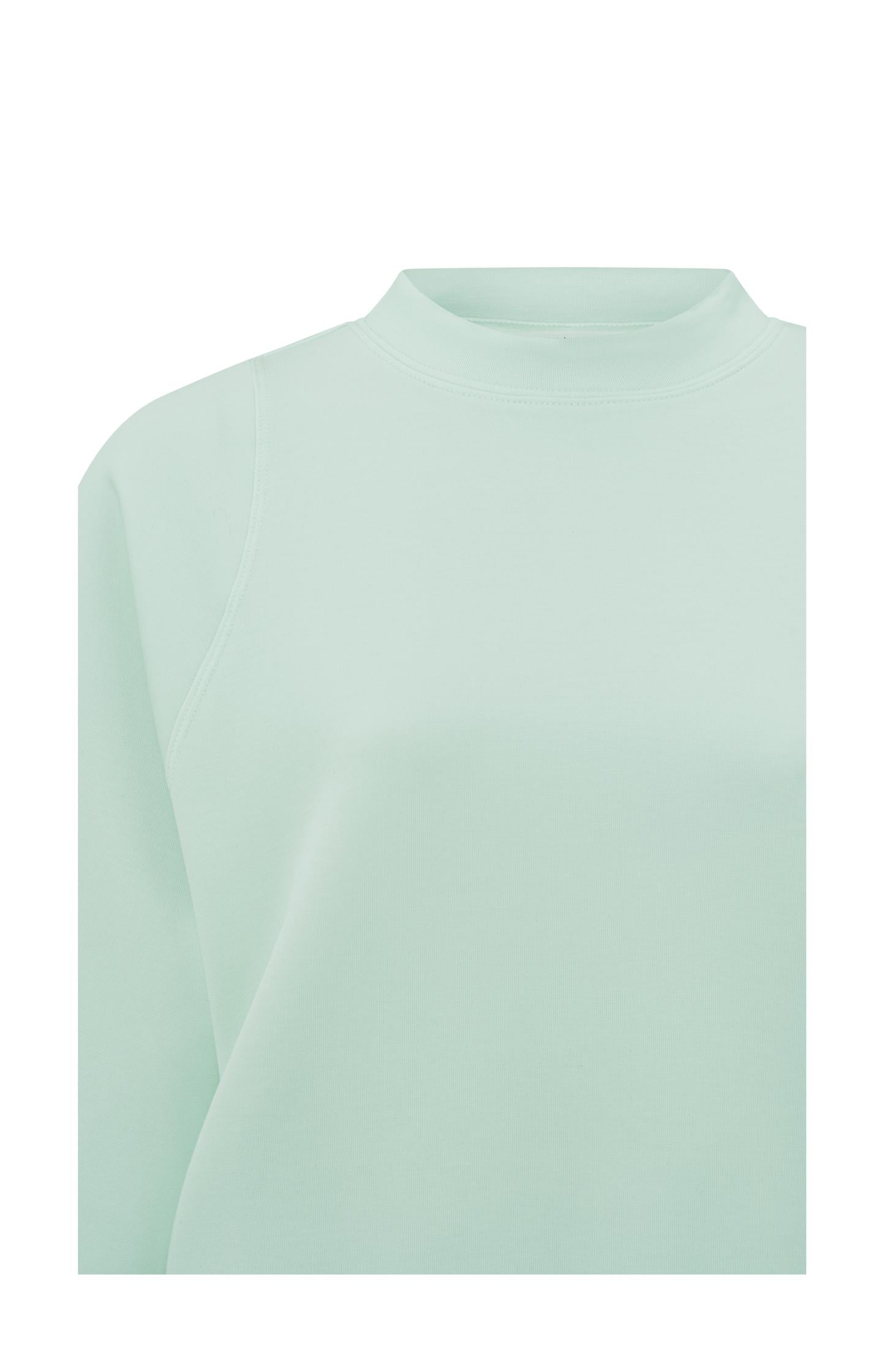 Sweatshirt with crewneck, long sleeves and dropped armholes