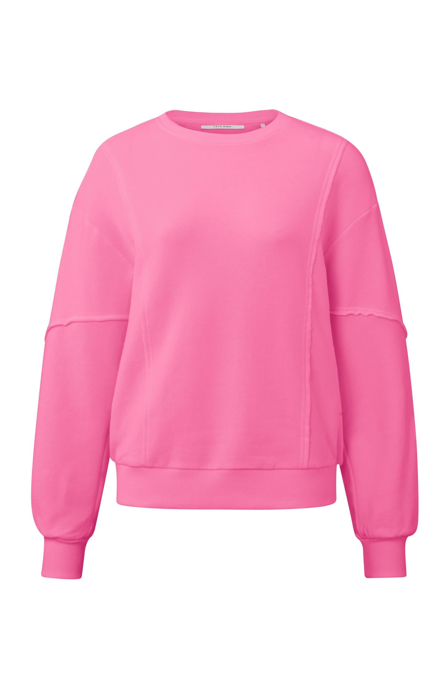 Sweatshirt with crewneck, long sleeves and seam details - Type: product