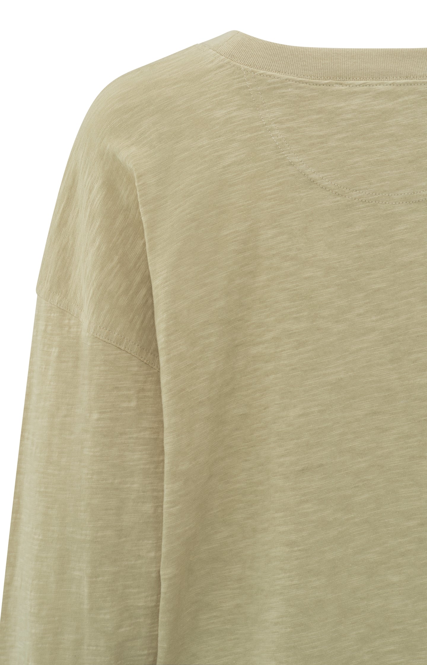 Sweatshirt with crewneck, long sleeves and slub effect