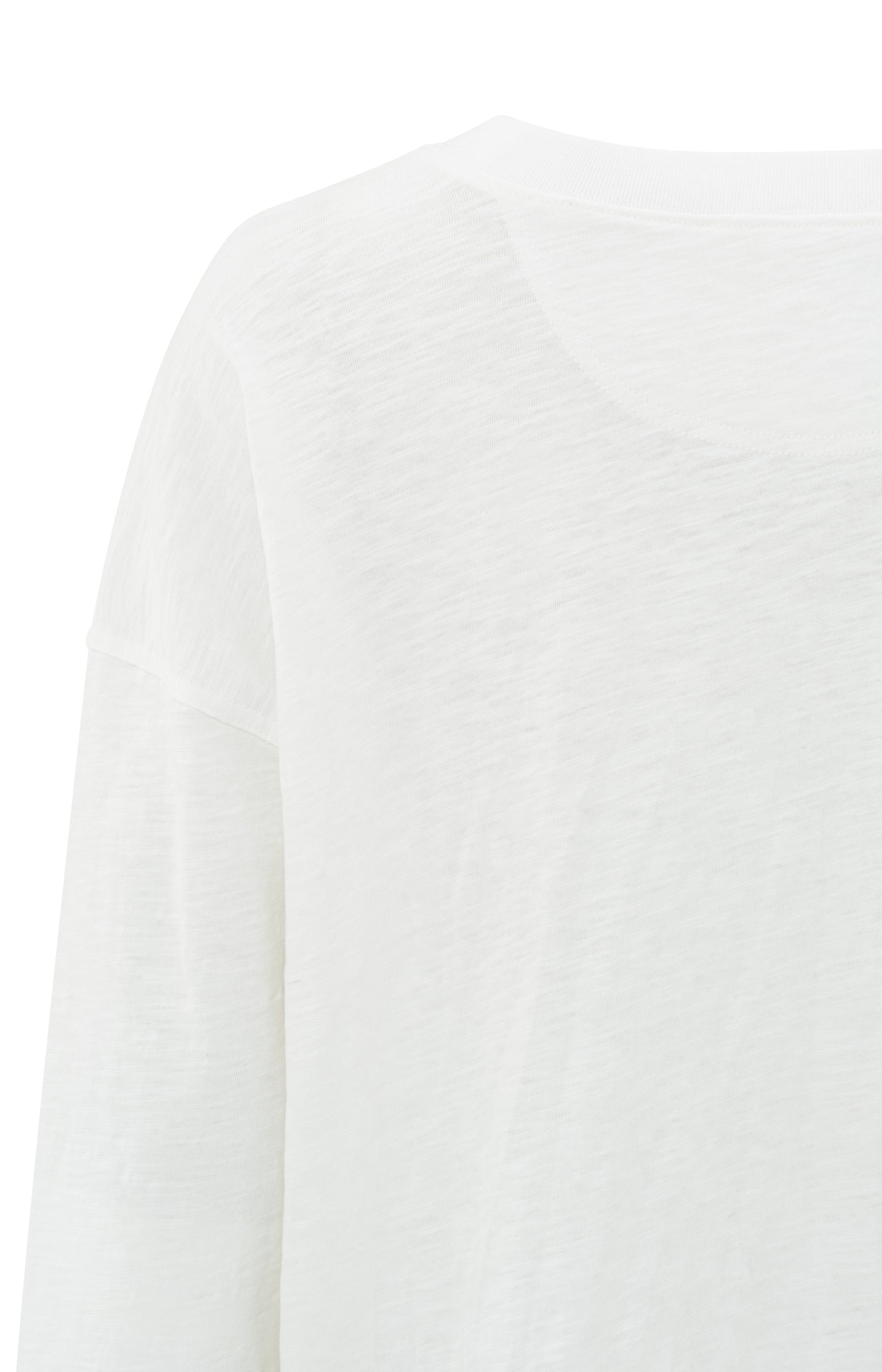 Sweatshirt with crewneck, long sleeves and slub effect