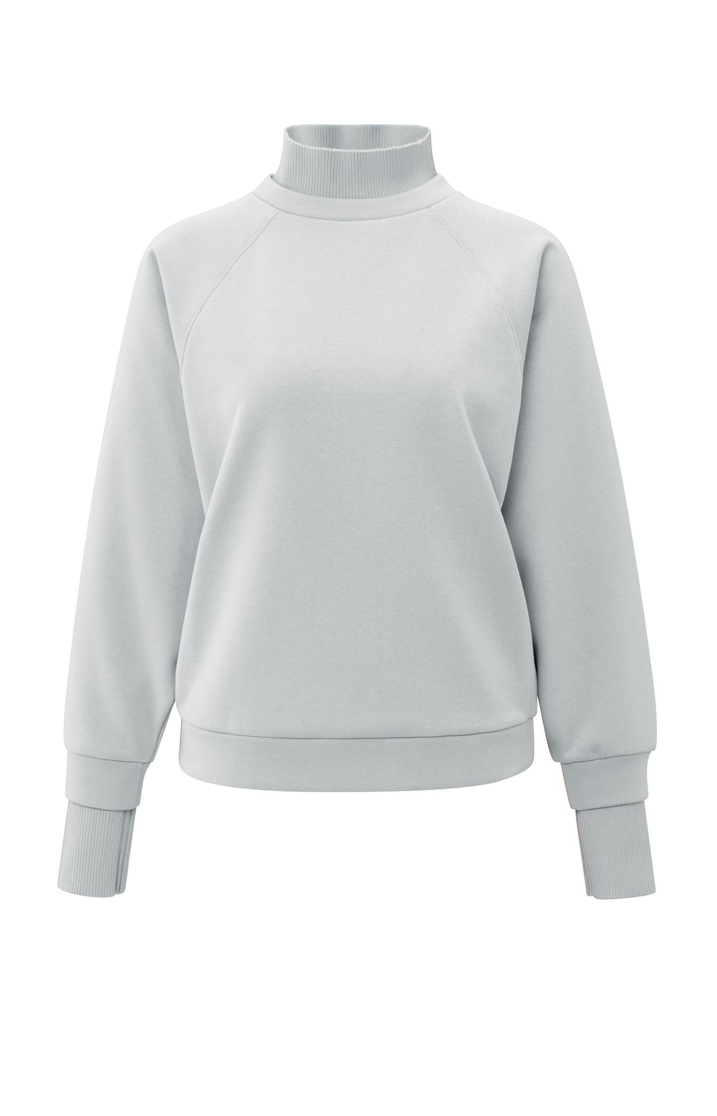 Sweatshirt with high ribbed collar and extended cuffs - Type: product