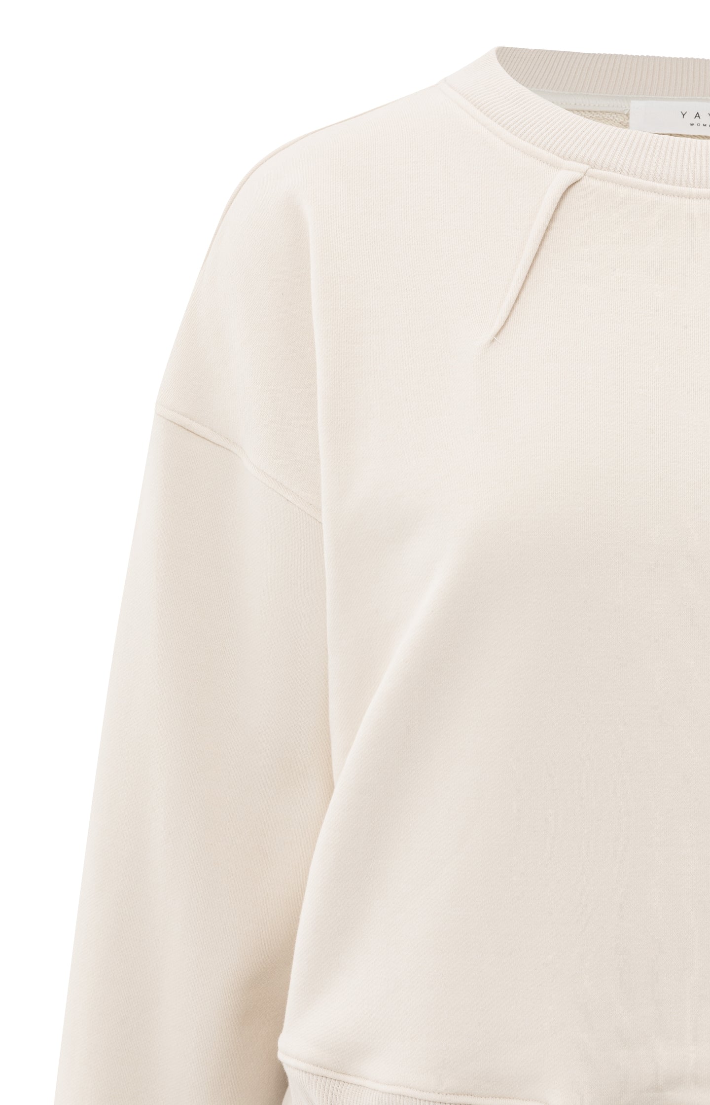 Sweatshirt with pleat details and side drawstring