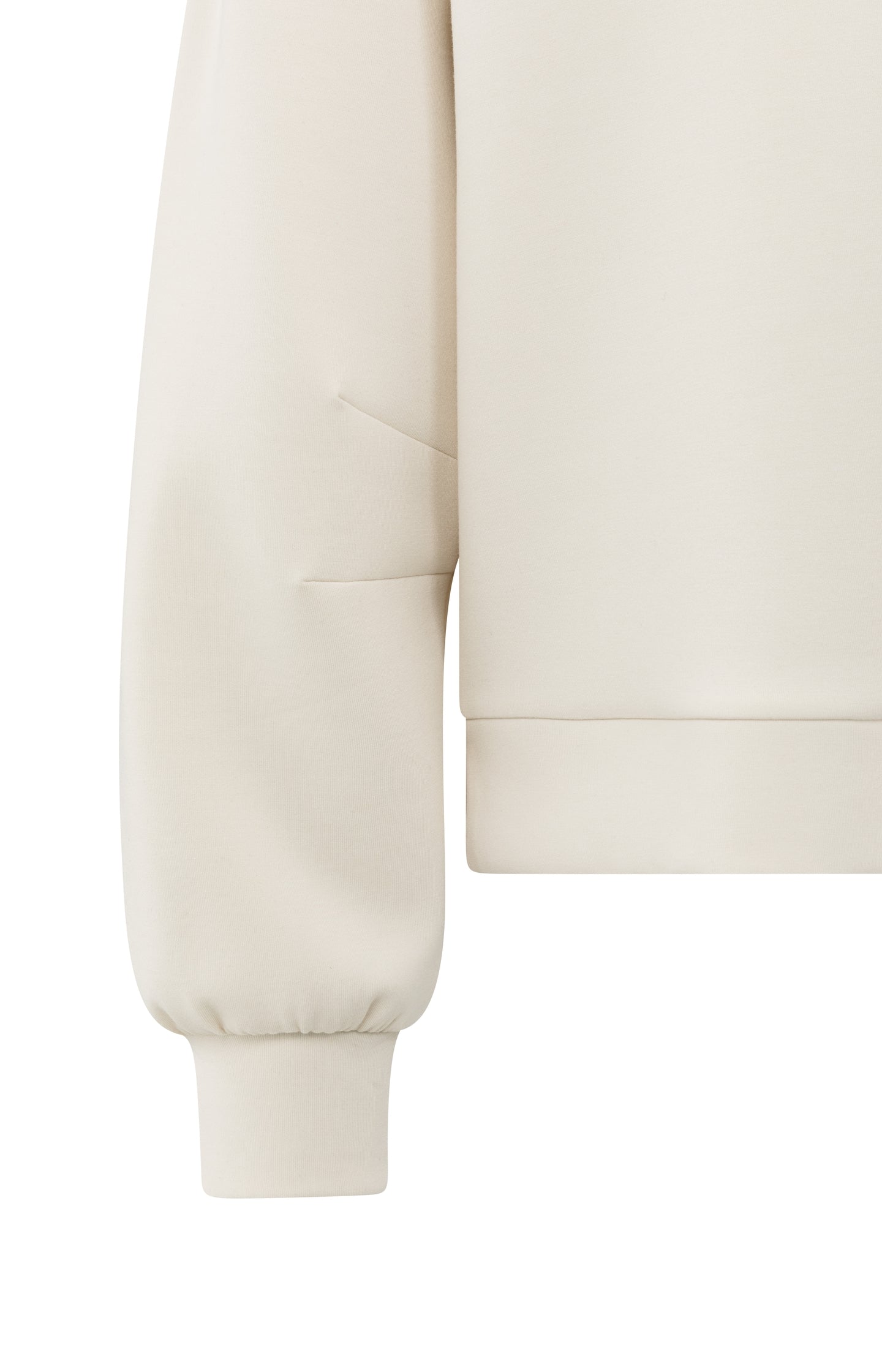 Sweatshirt with polo collar and V-neck