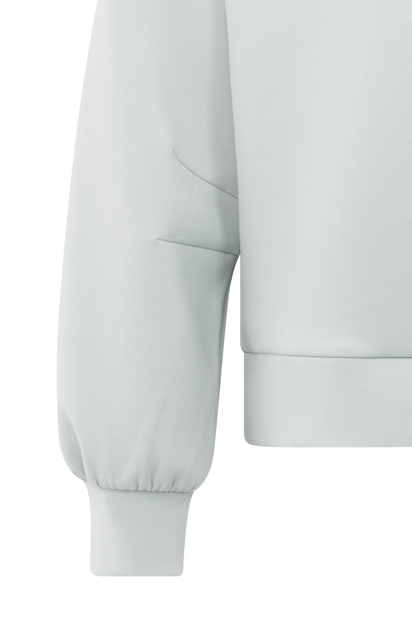 Sweatshirt with polo collar and V-neck