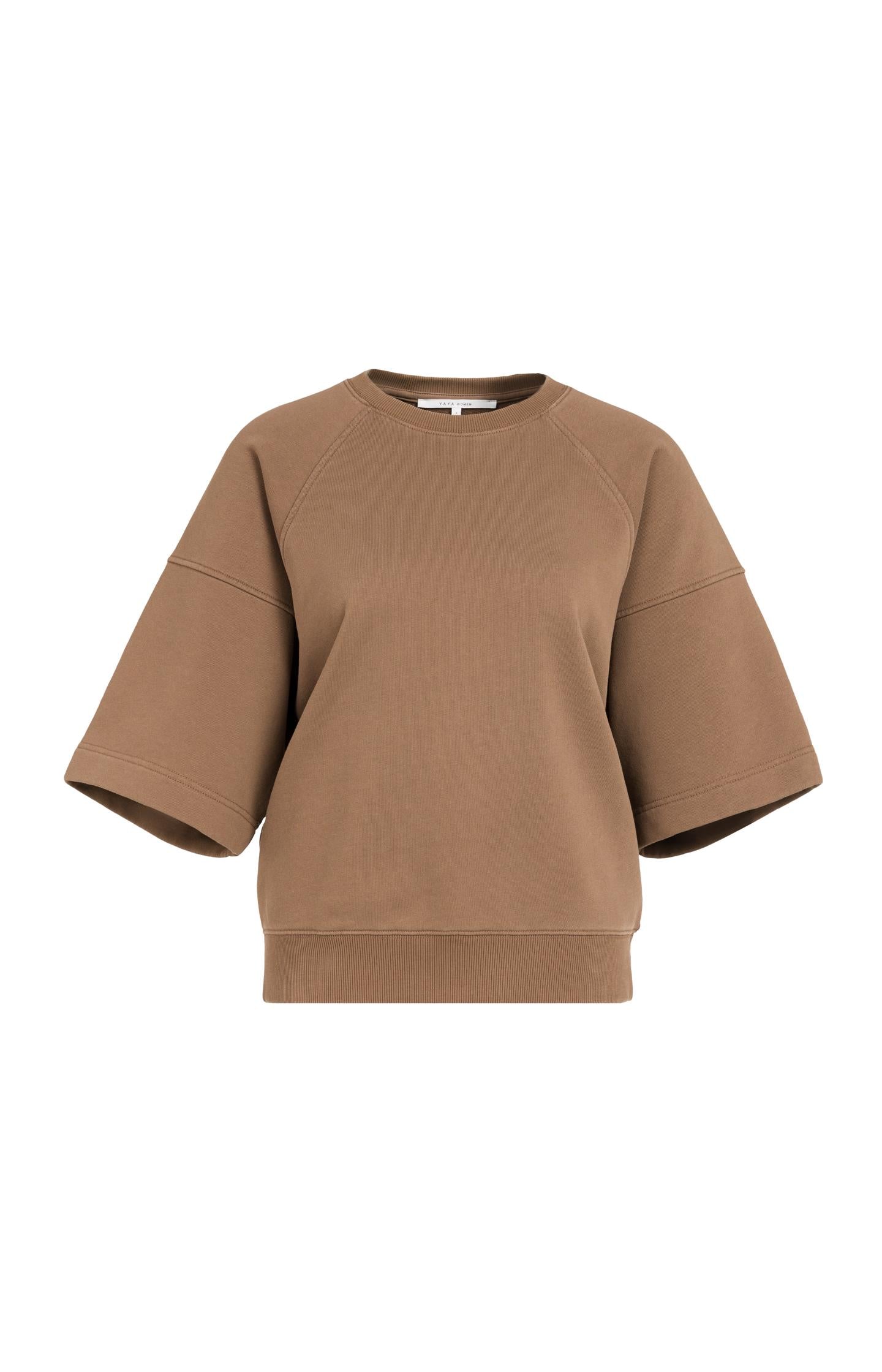 Sweatshirt mit kurzen Raglanärmeln