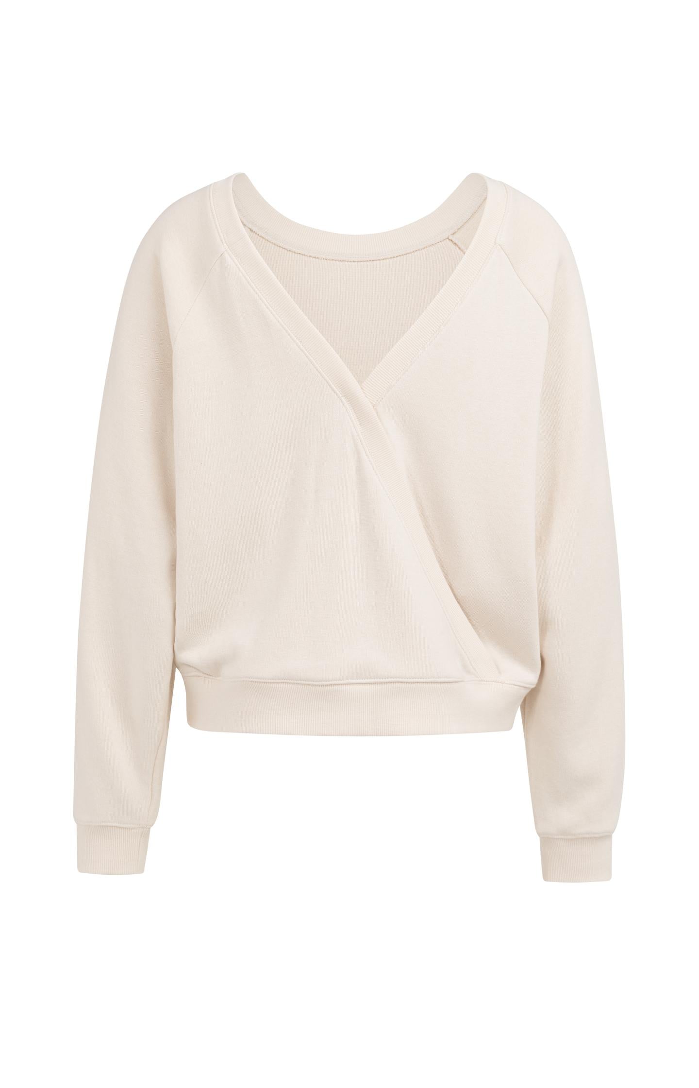 Sweatshirt with wrap detail on the back