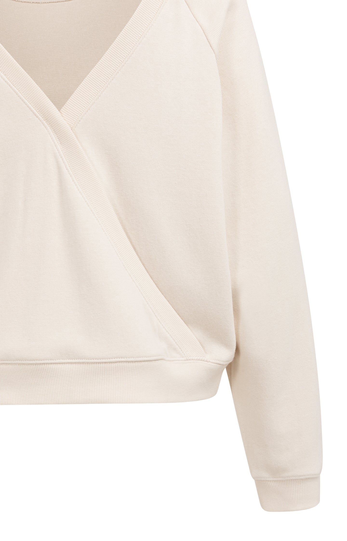 Sweatshirt with wrap detail on the back