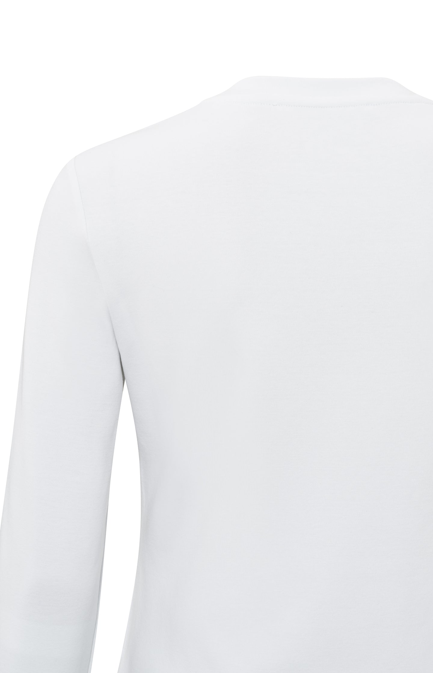 T-shirt with a round neck and long sleeves in regular fit