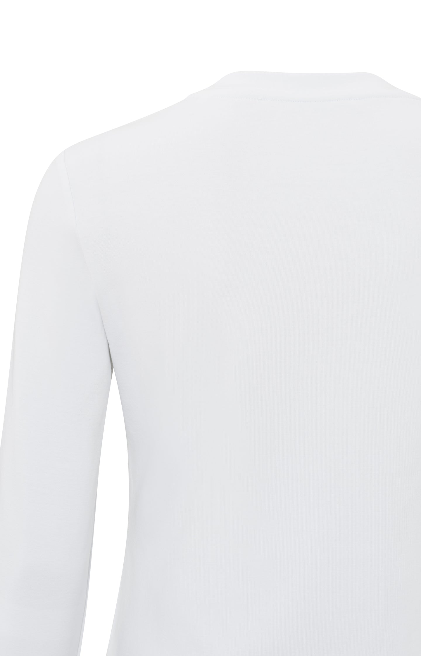 T-shirt with a round neck and long sleeves in regular fit