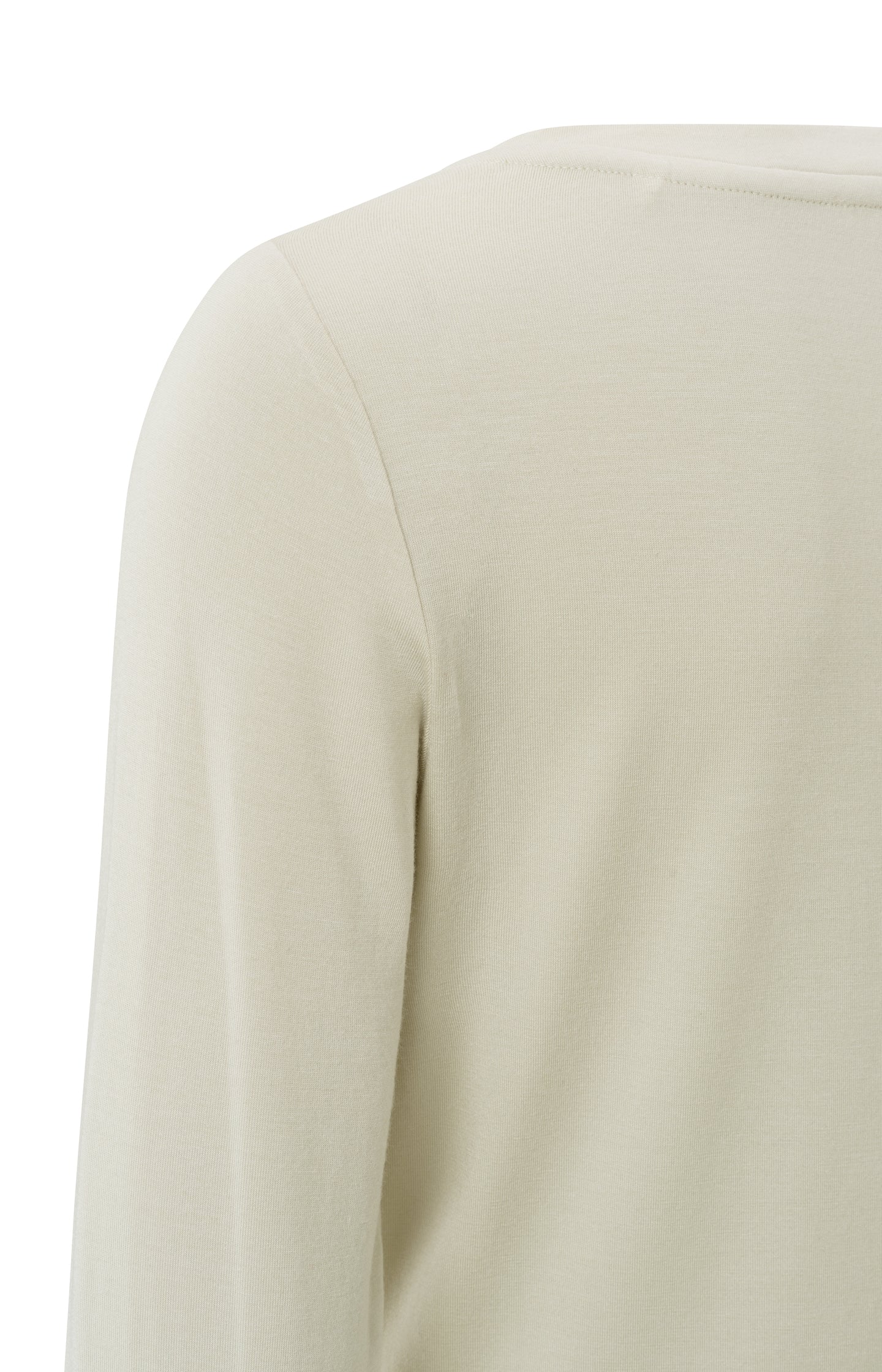 T-shirt with boatneck and long sleeves