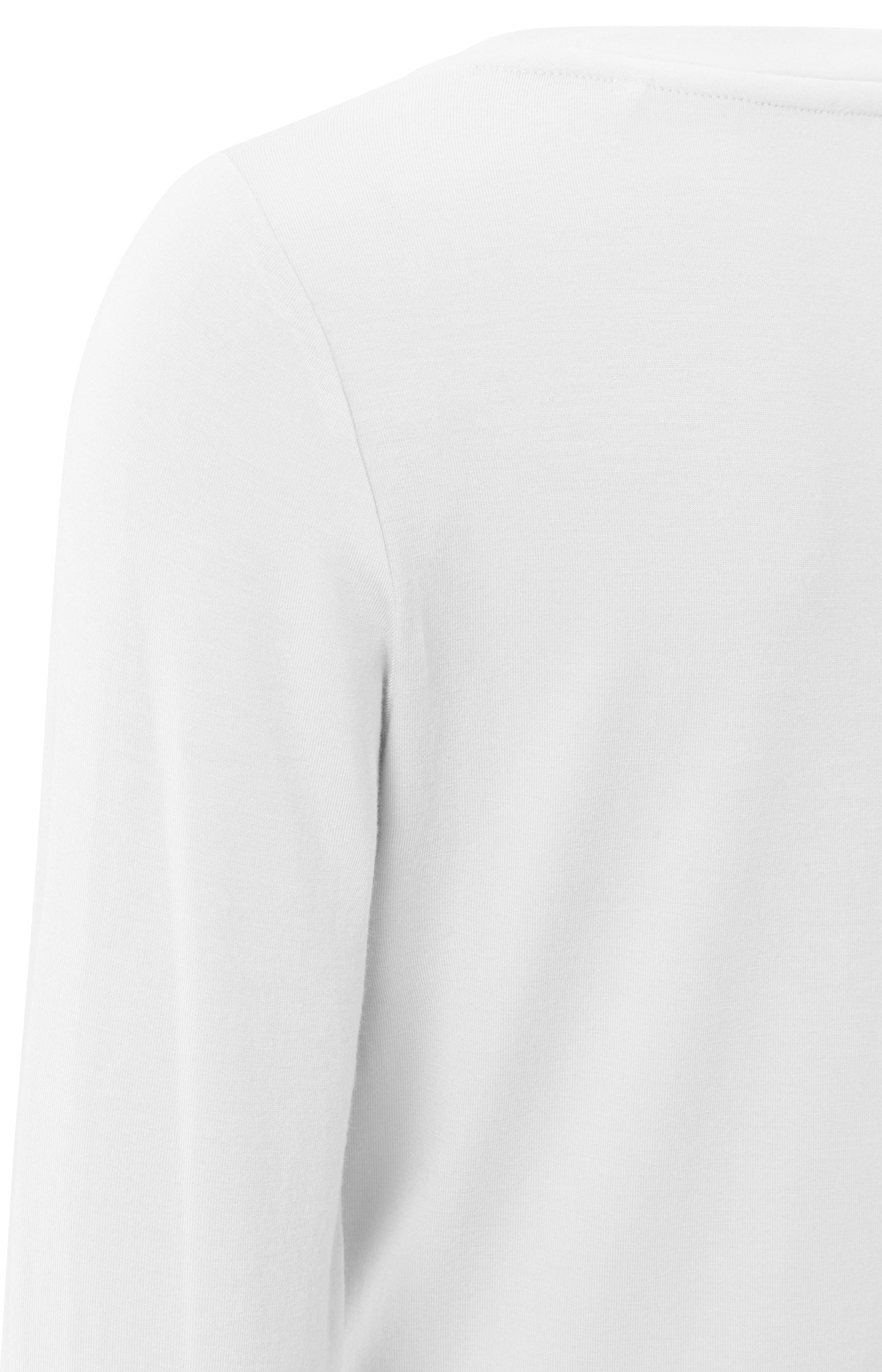 T-shirt with boatneck and long sleeves in regular fit