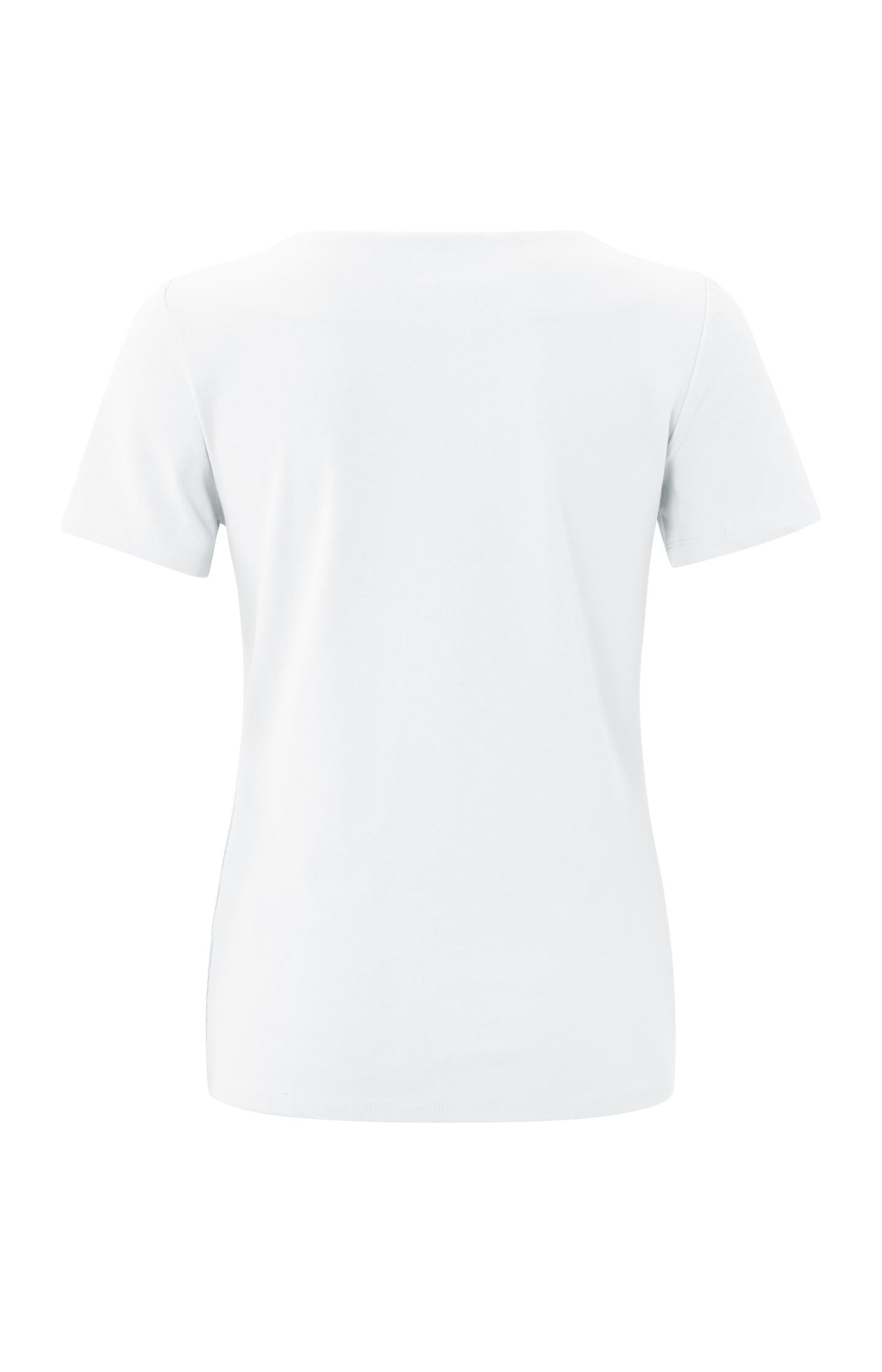 T-shirt with boatneck and short sleeves in regular fit