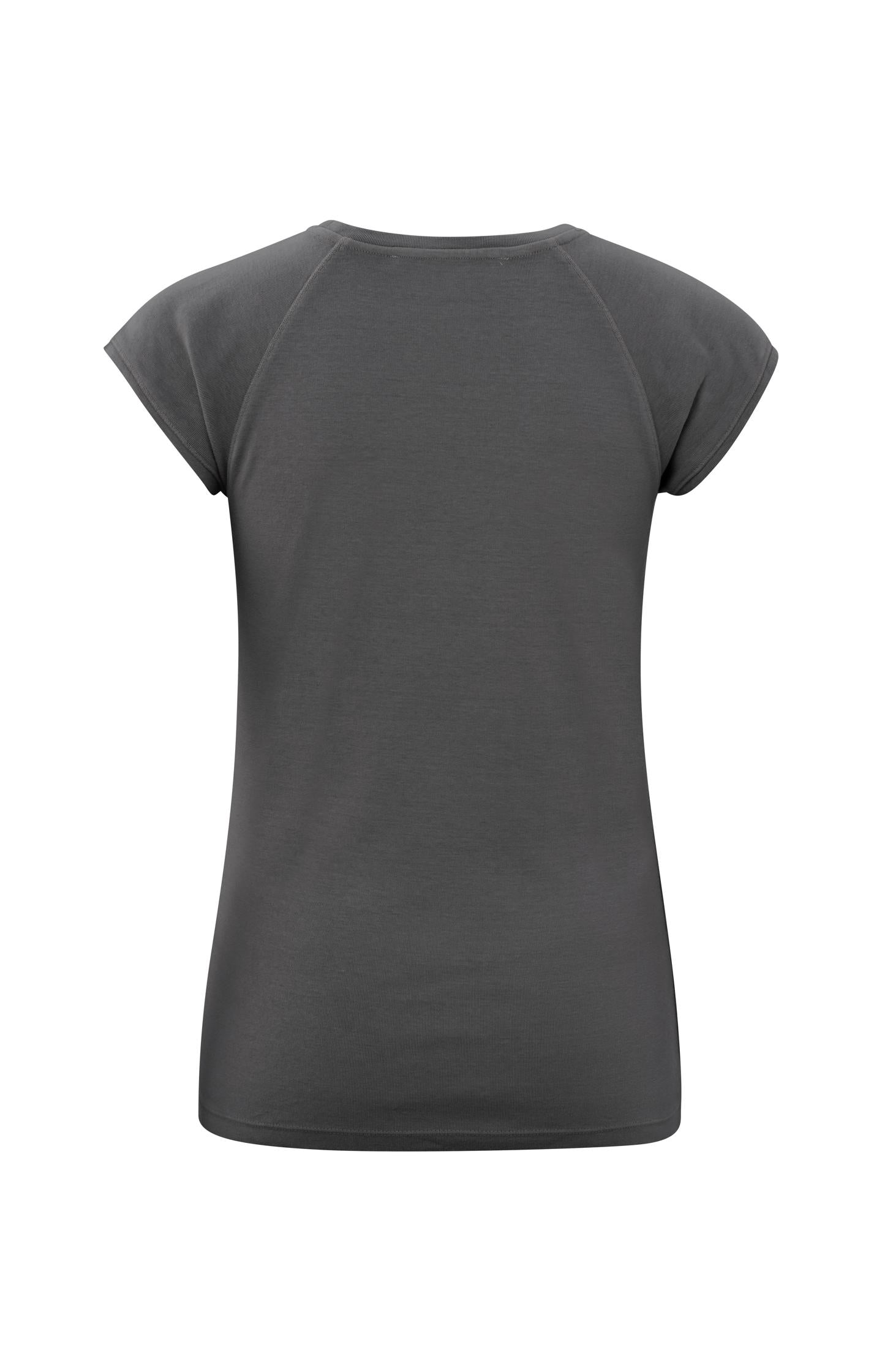 T-shirt with cap sleeves in a washed look