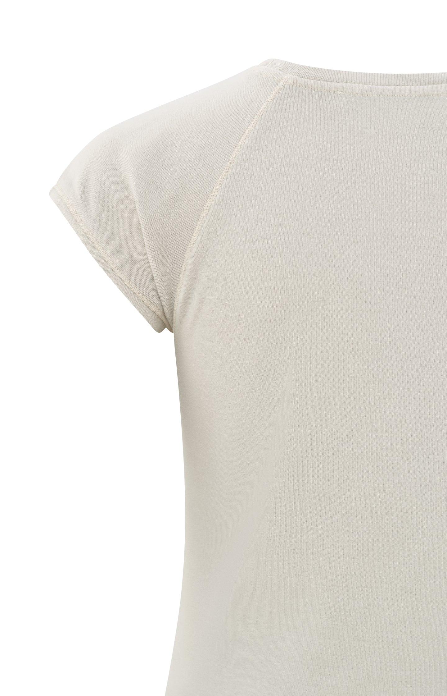 T-shirt with cap sleeves in a washed look