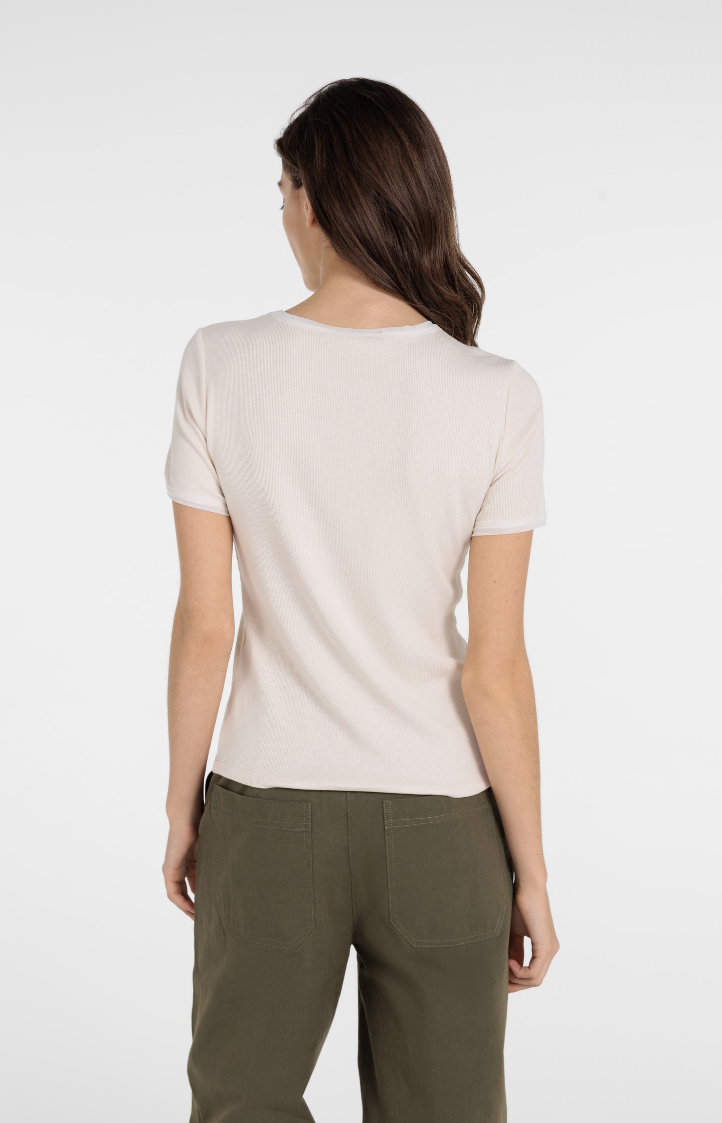T-shirt with mesh details