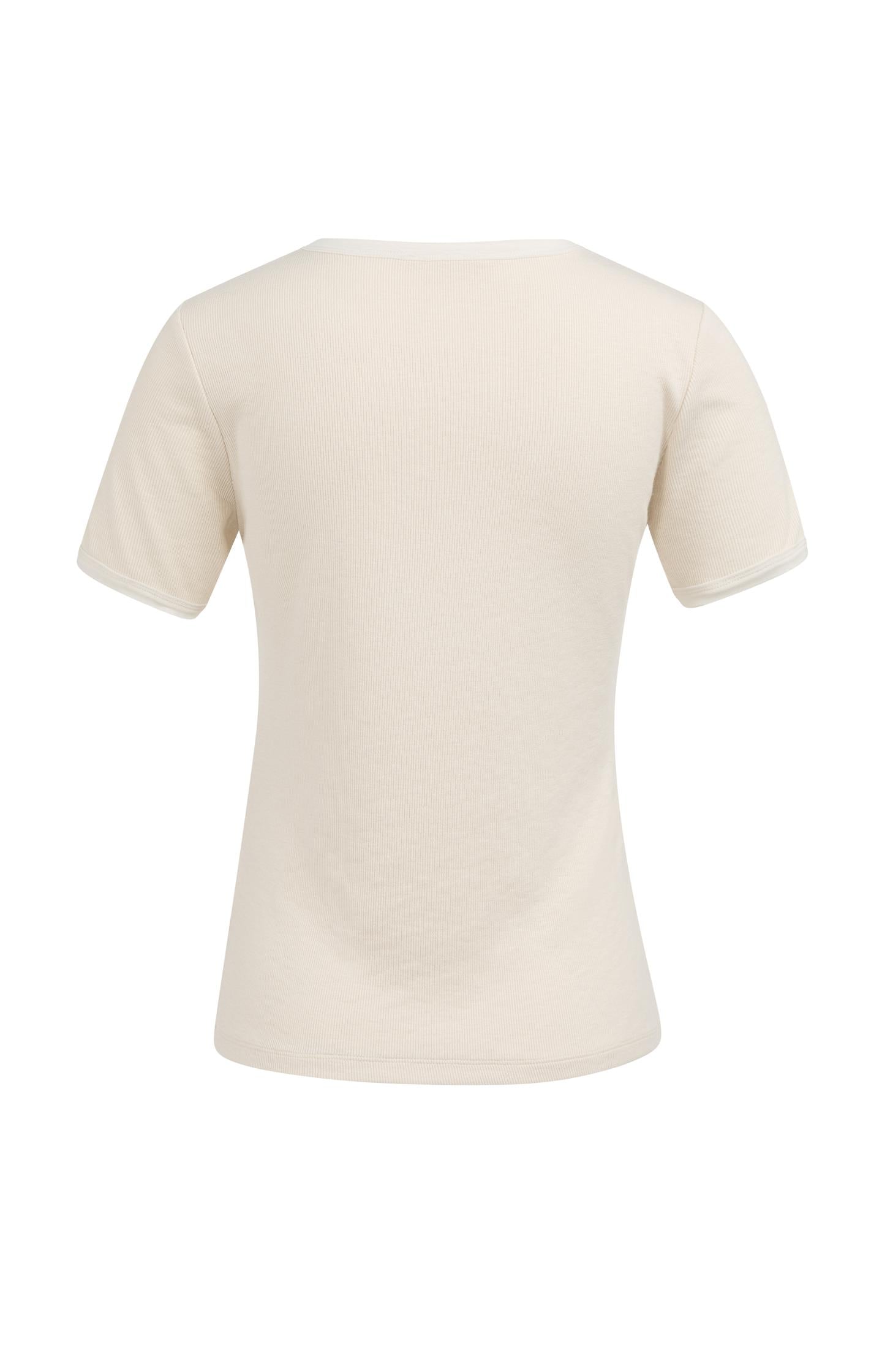 T-shirt with mesh details