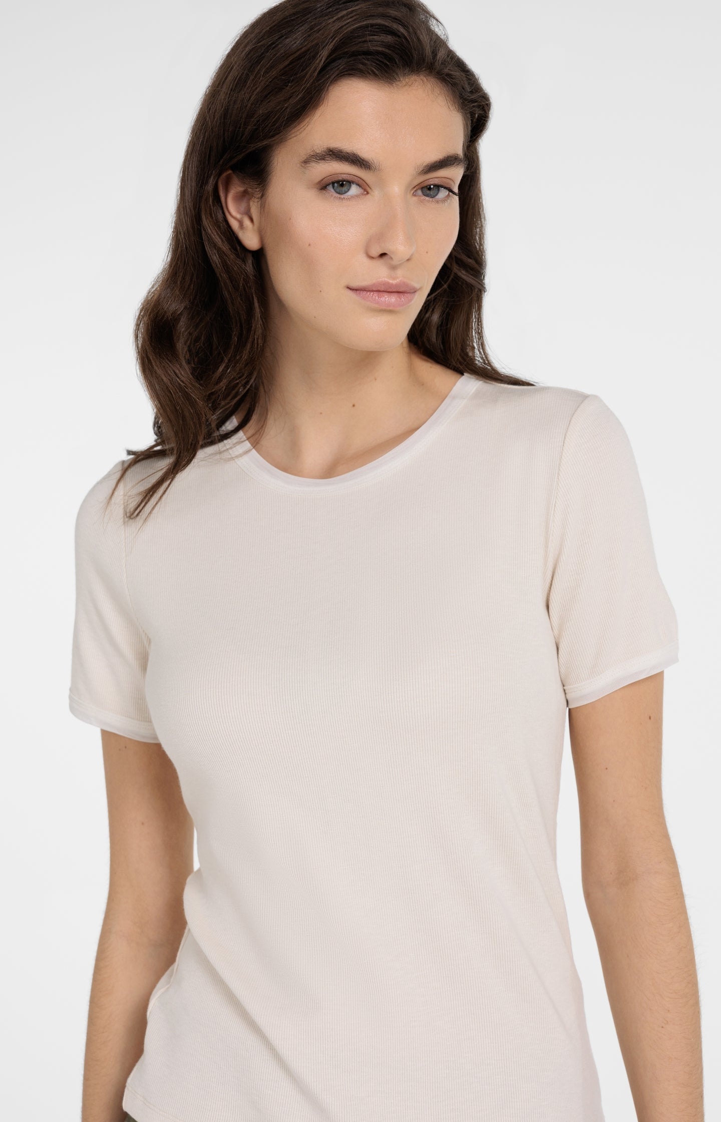 T-shirt with mesh details