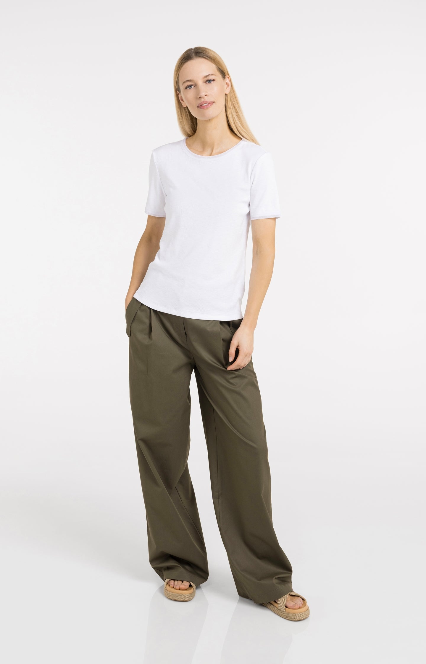 T-shirt with mesh details