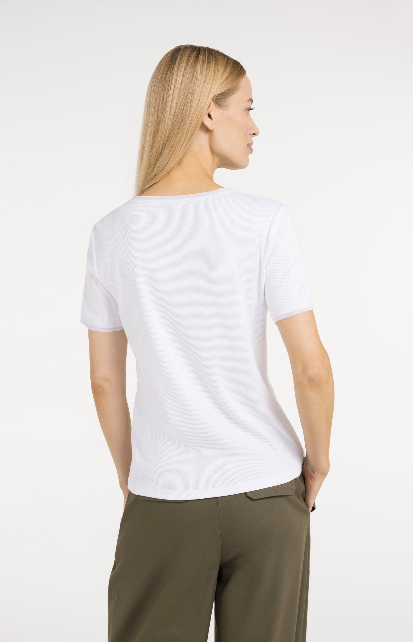 T-shirt with mesh details
