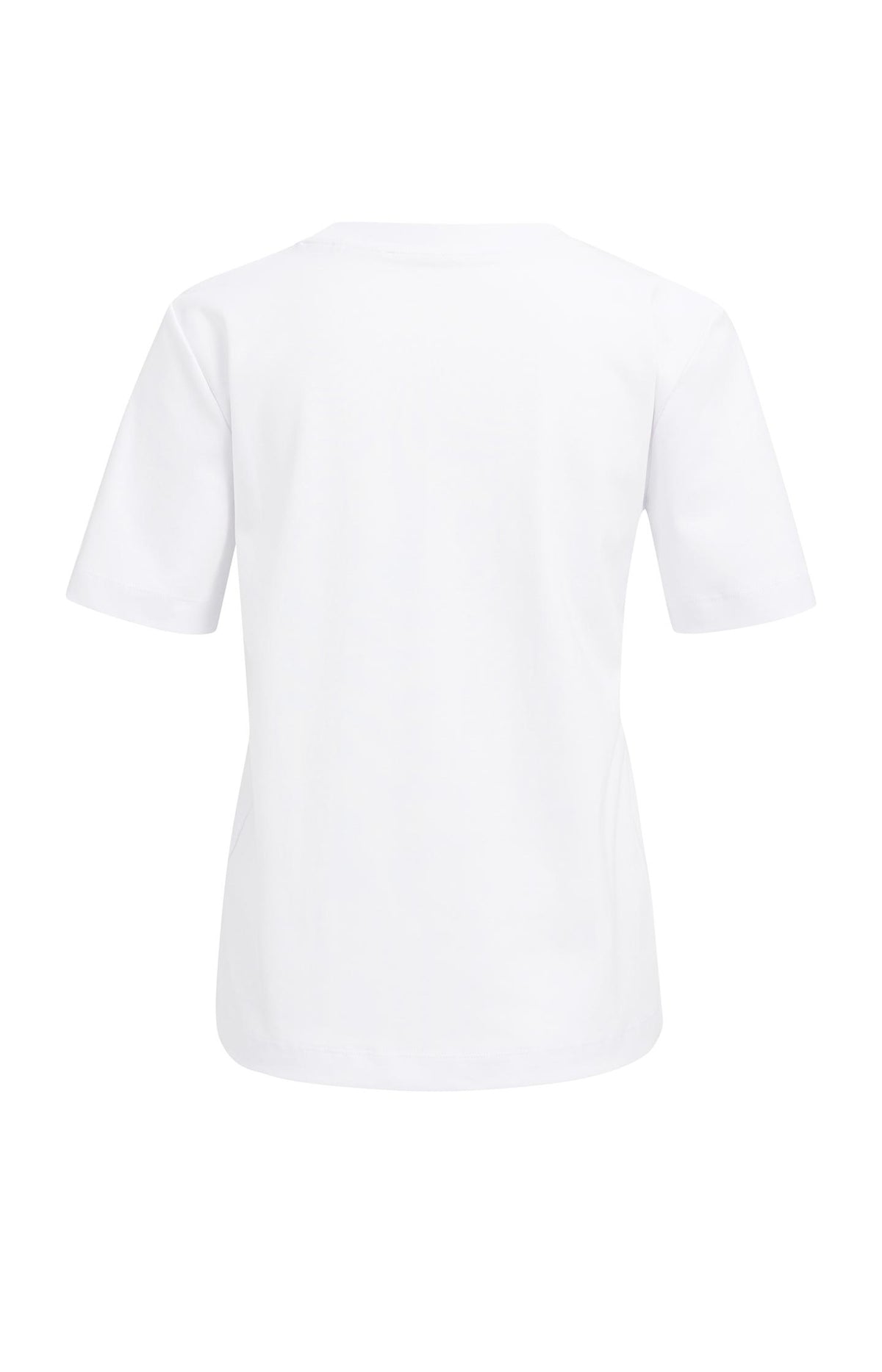 T-shirt with short sleeves, round neck and a relaxed fit - White