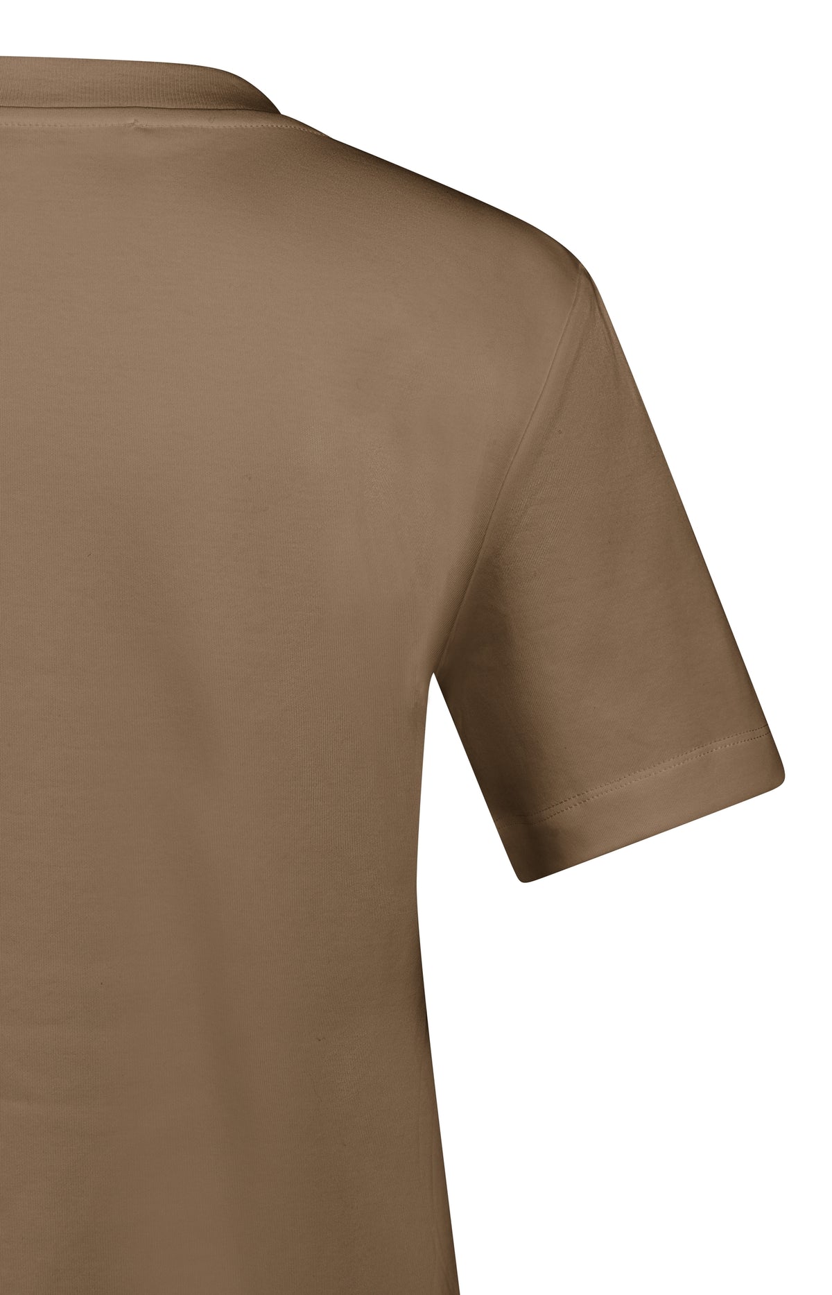 T-shirt with round neck - Brown