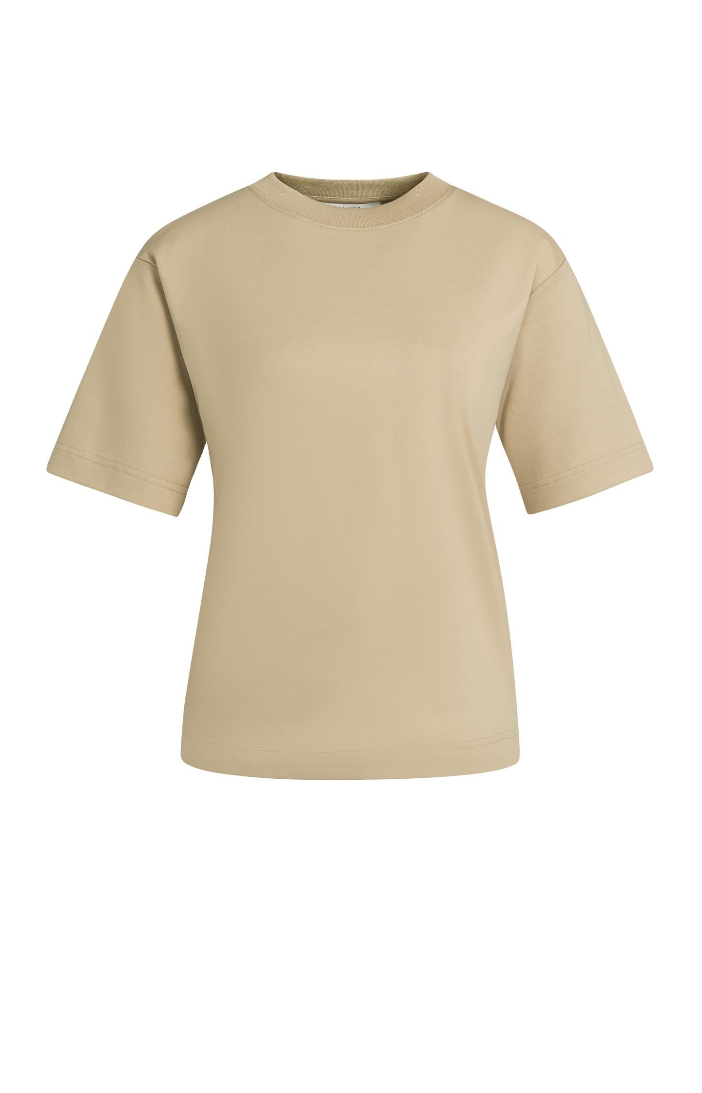 T-shirt with round neck and half sleeves