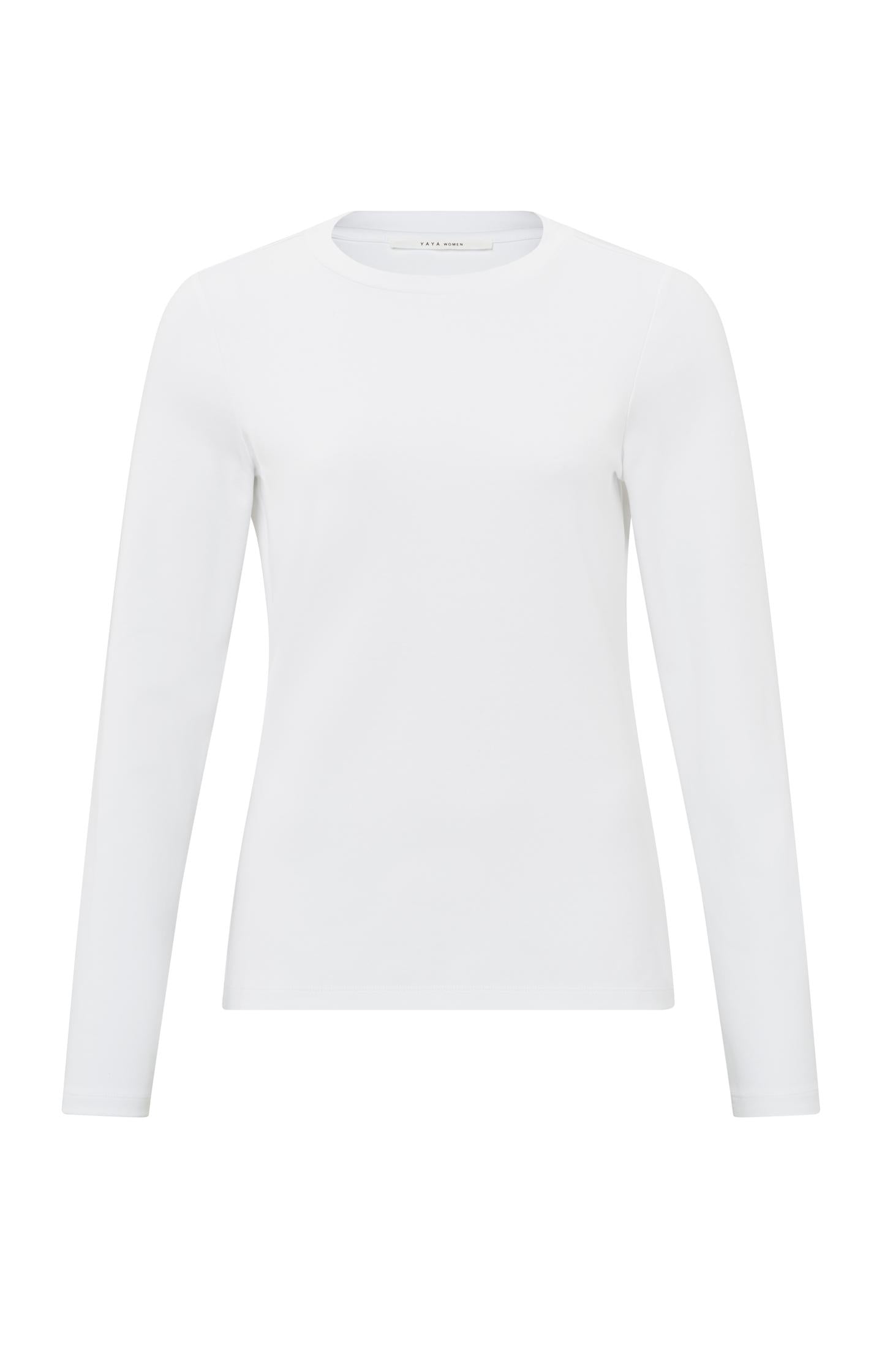 T-shirt with round neck and long sleeves in regular fit - Type: product