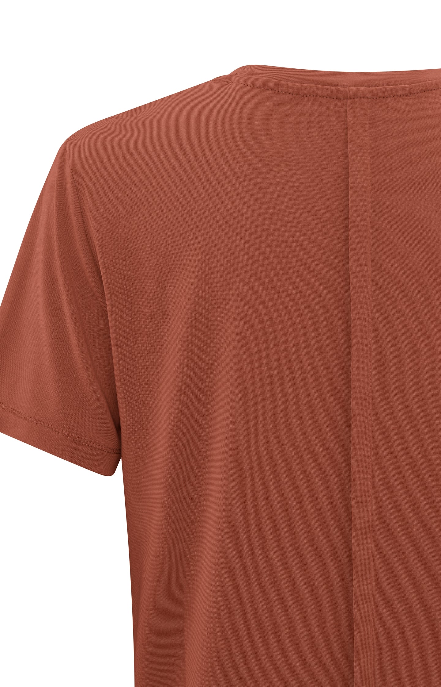 T-shirt with rounded V-neck and short sleeves in regular fit