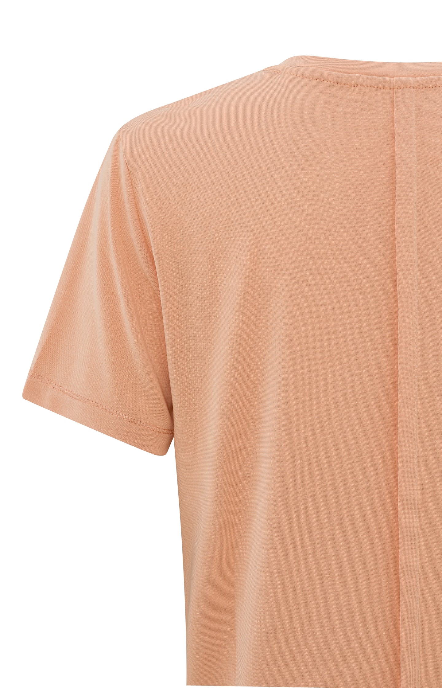 T-shirt with rounded V-neck and short sleeves in regular fit