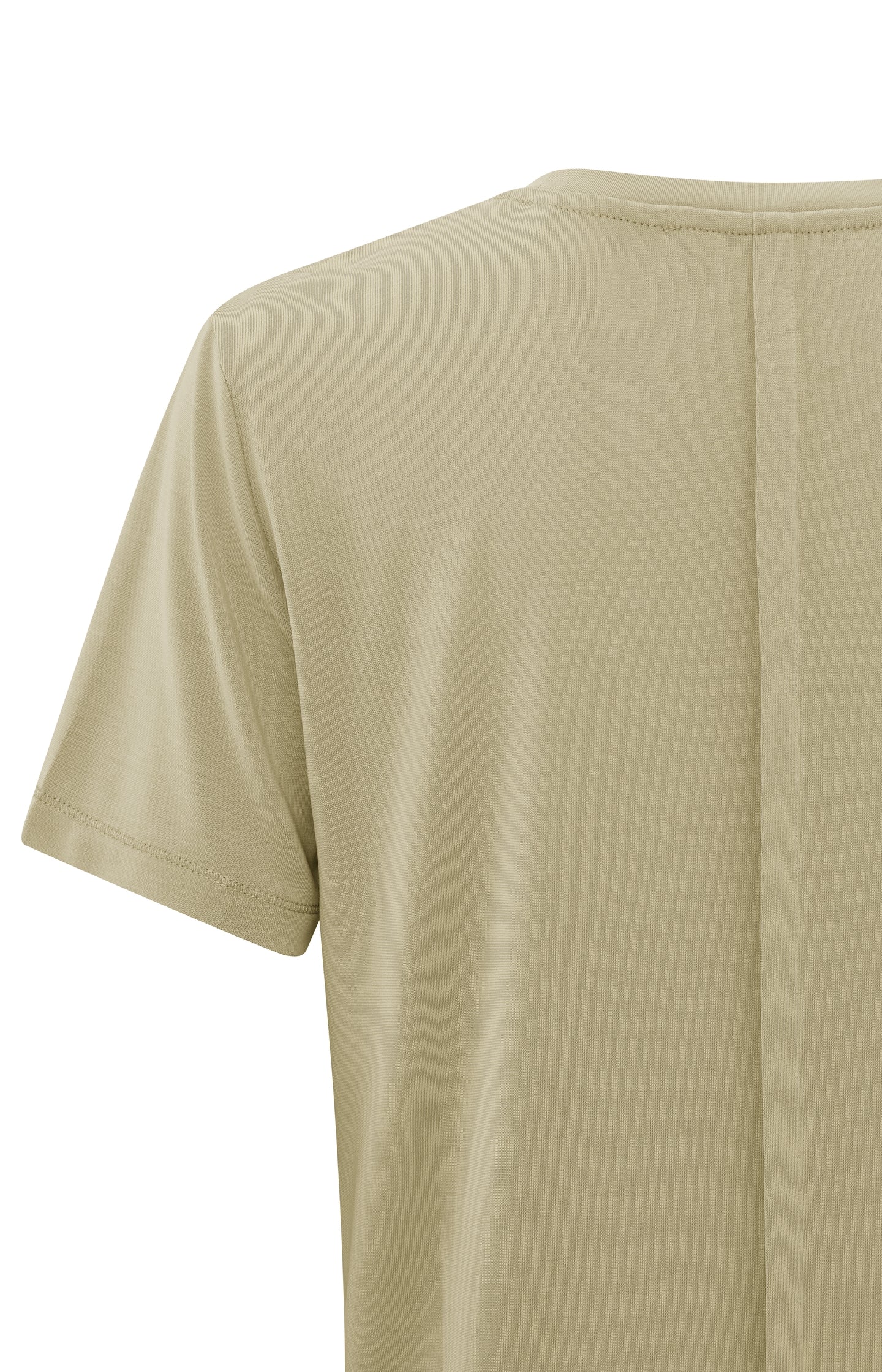 T-shirt with rounded V-neck and short sleeves in regular fit