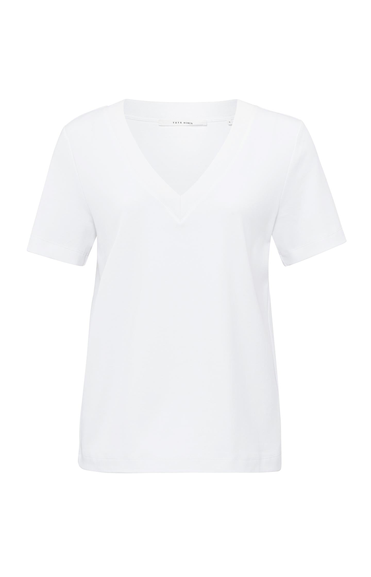 T-shirt with short sleeves, V-neckand a relaxed fit - Type: product