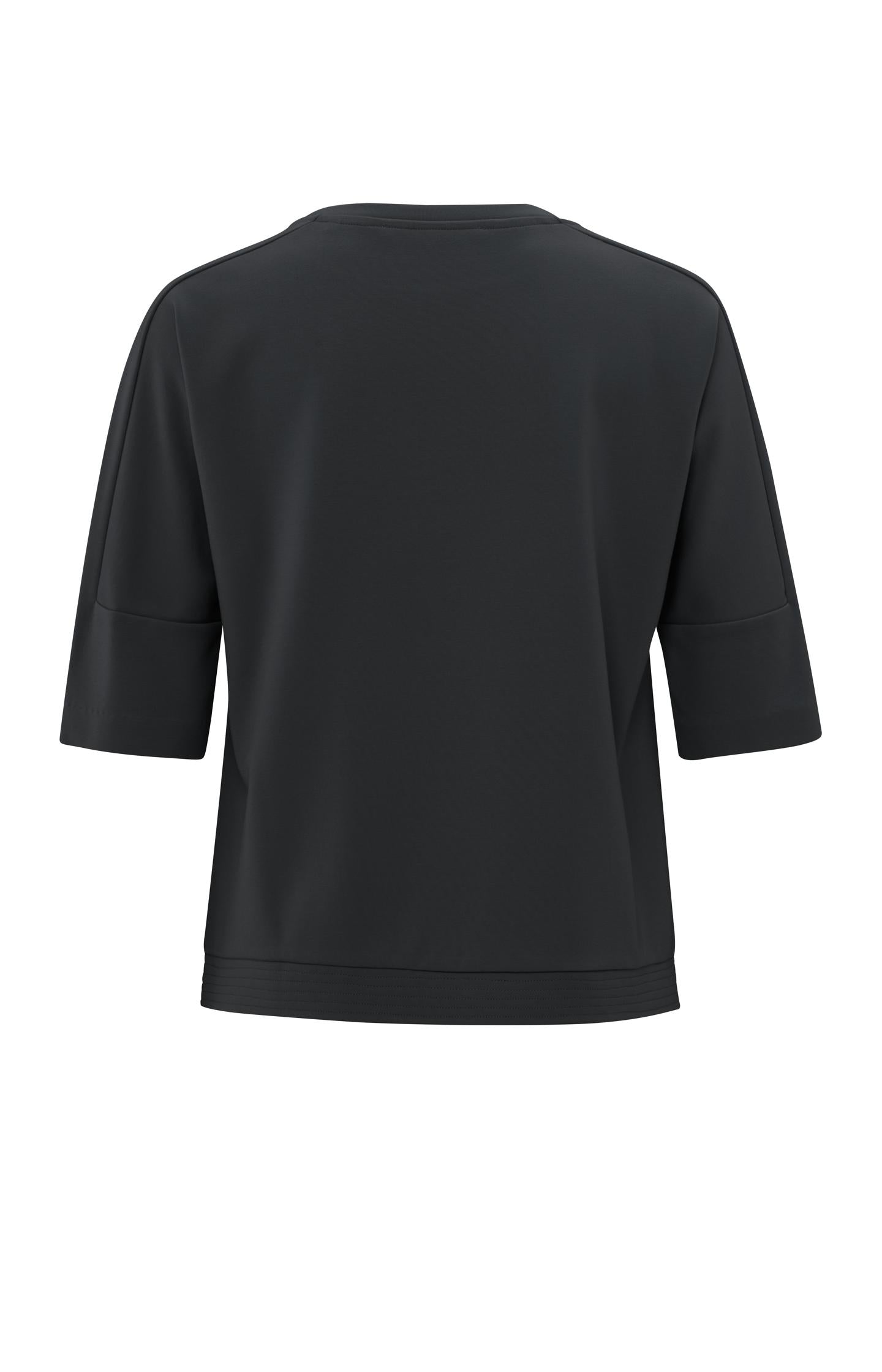 T-shirt with sleeve insert and regular fit