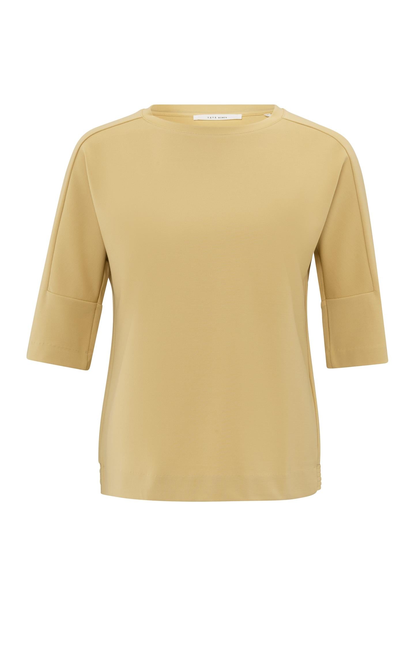 T-shirt with sleeve insert and regular fit - Type: product