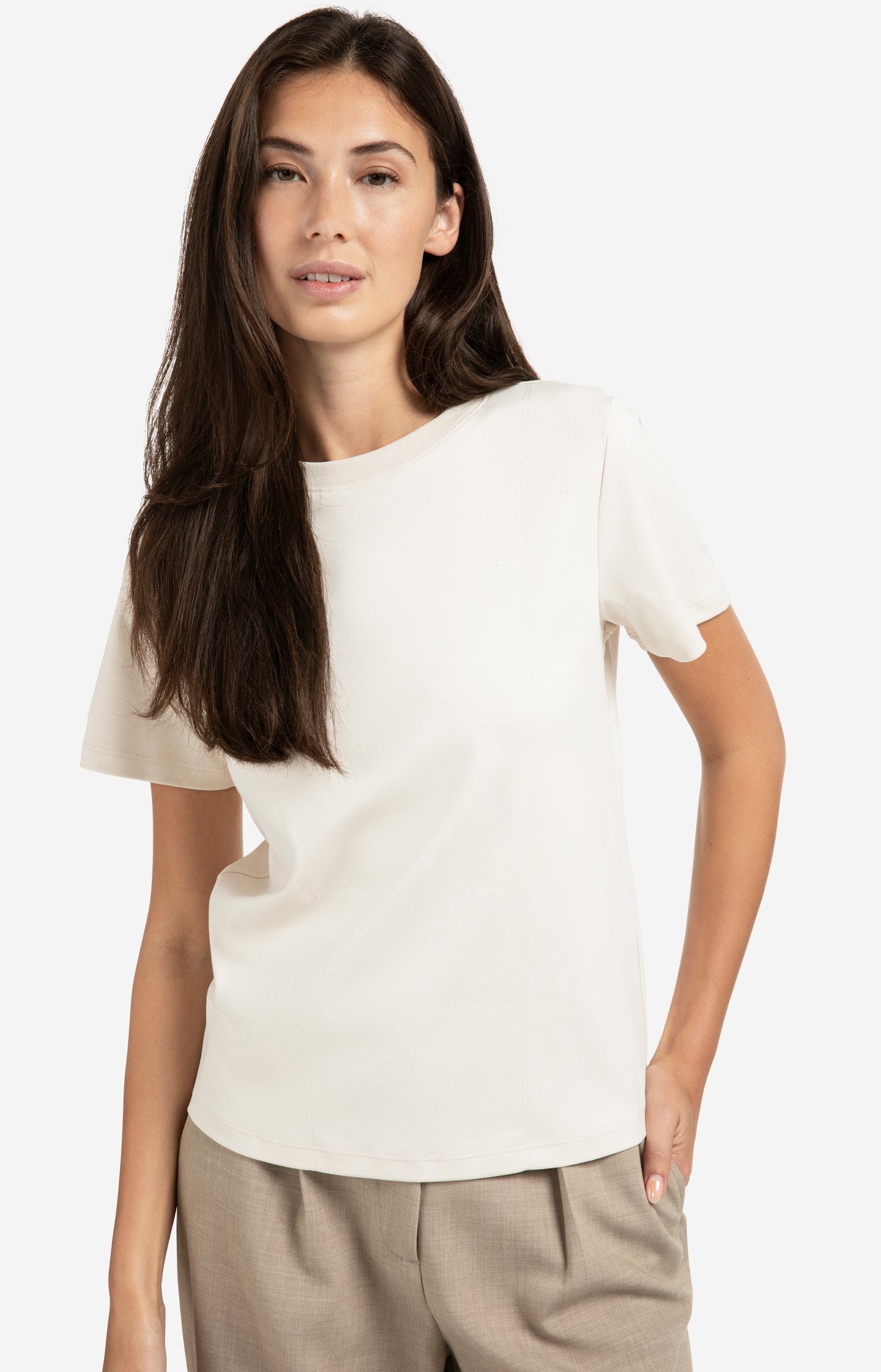 T-shirt with subtle stitch details