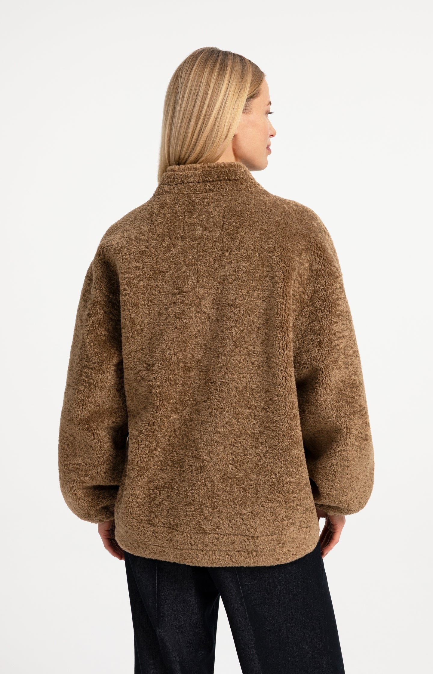 Teddy wrap jacket with tie closure