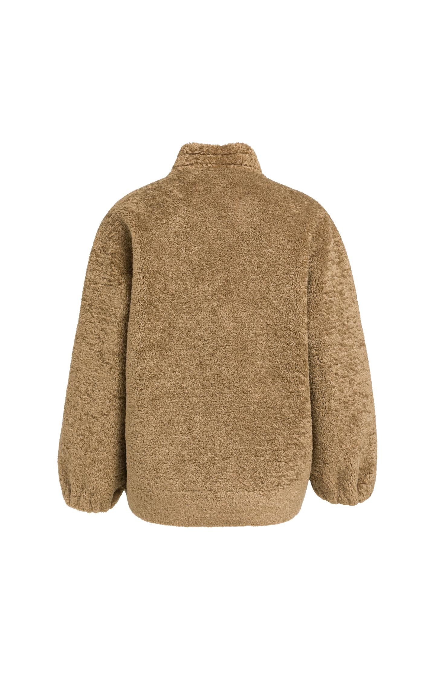 Teddy wrap jacket with tie closure