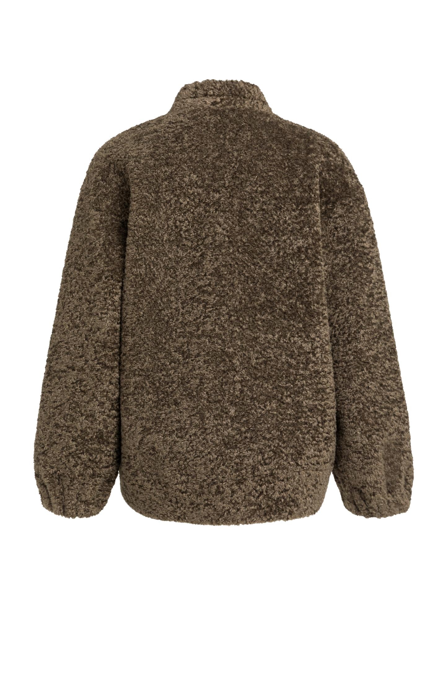 Teddy wrap jacket with tie closure