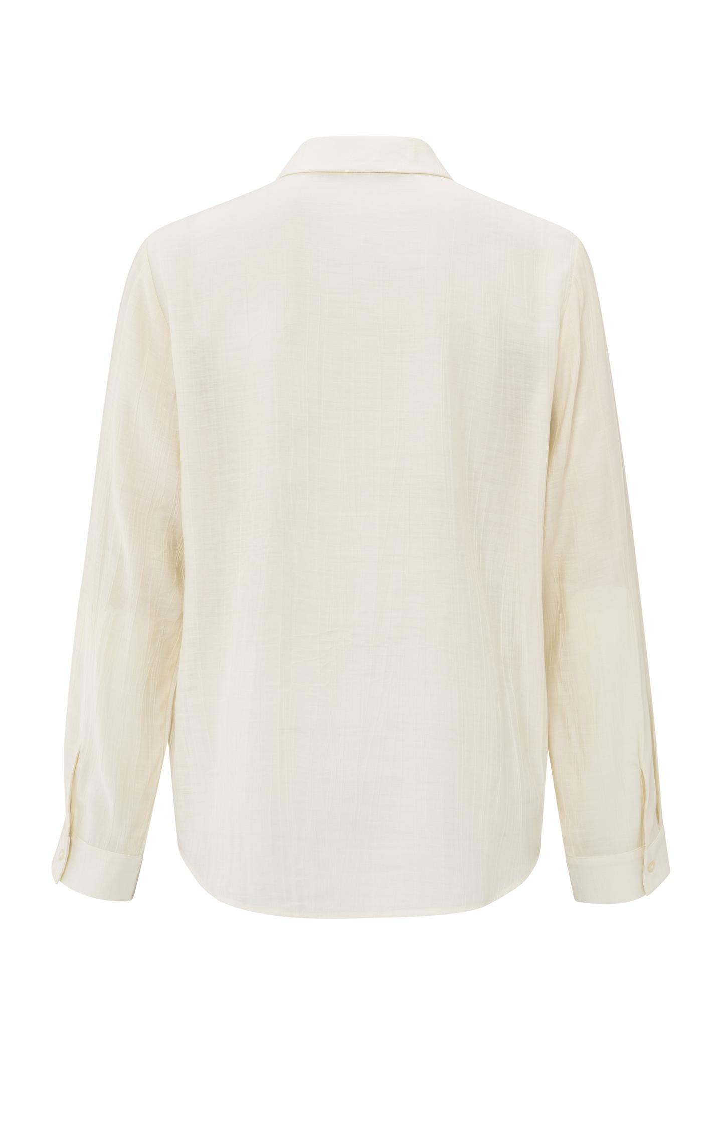 Textured blouse with regular fit