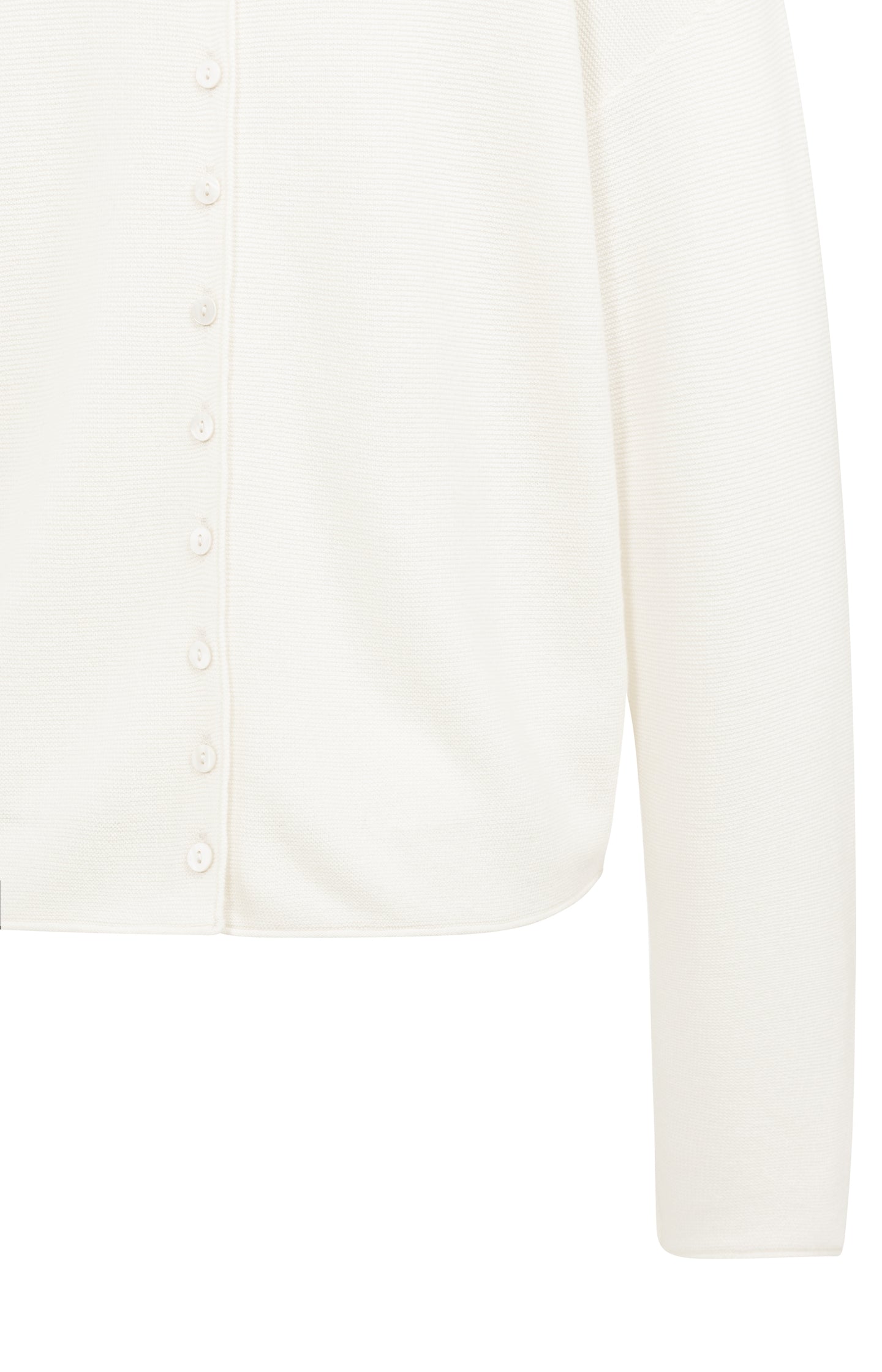 Textured knit sweater with buttoned back - Type: lookbook