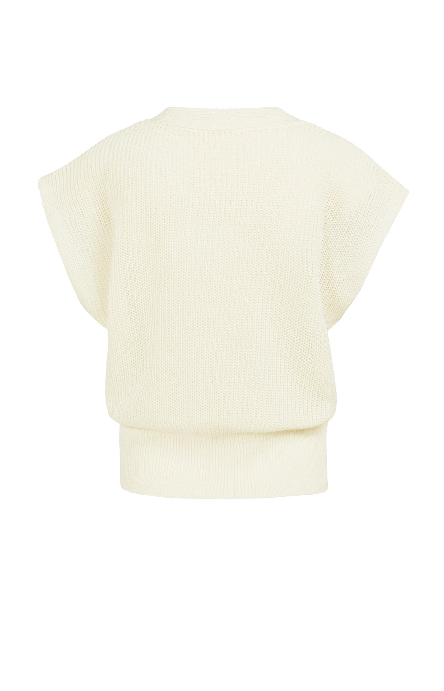 Textured sweater with V-neck - Type: lookbook