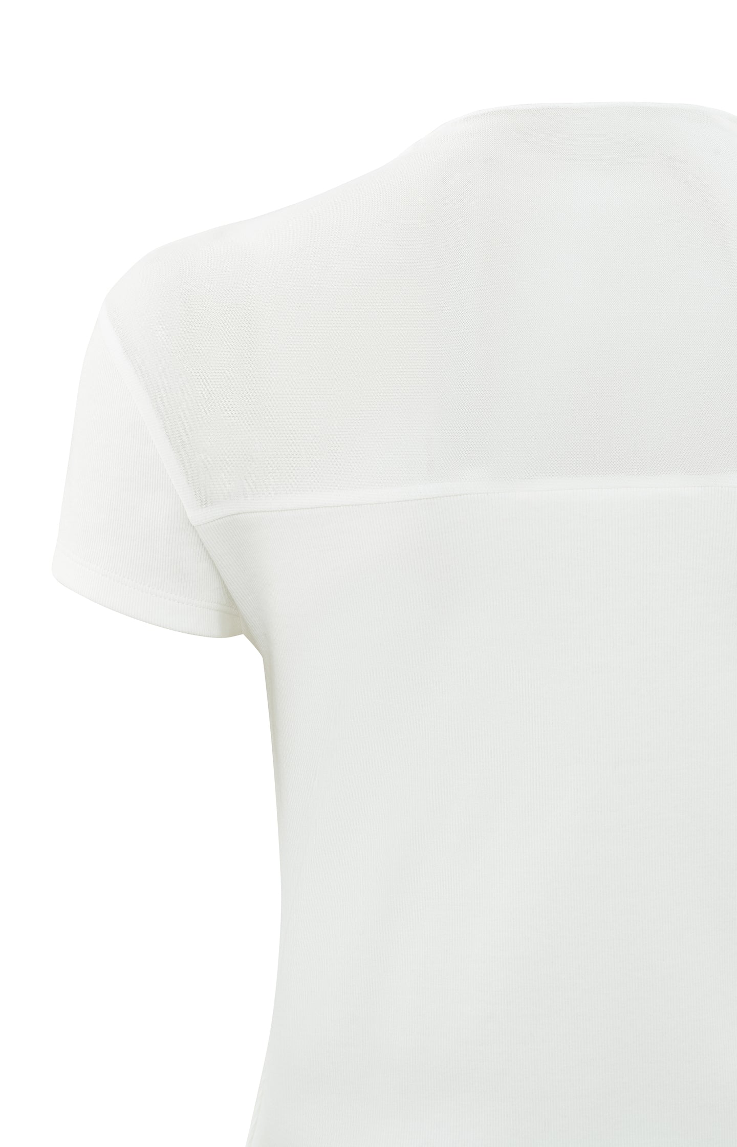 Top with cap sleeves and transparent detail