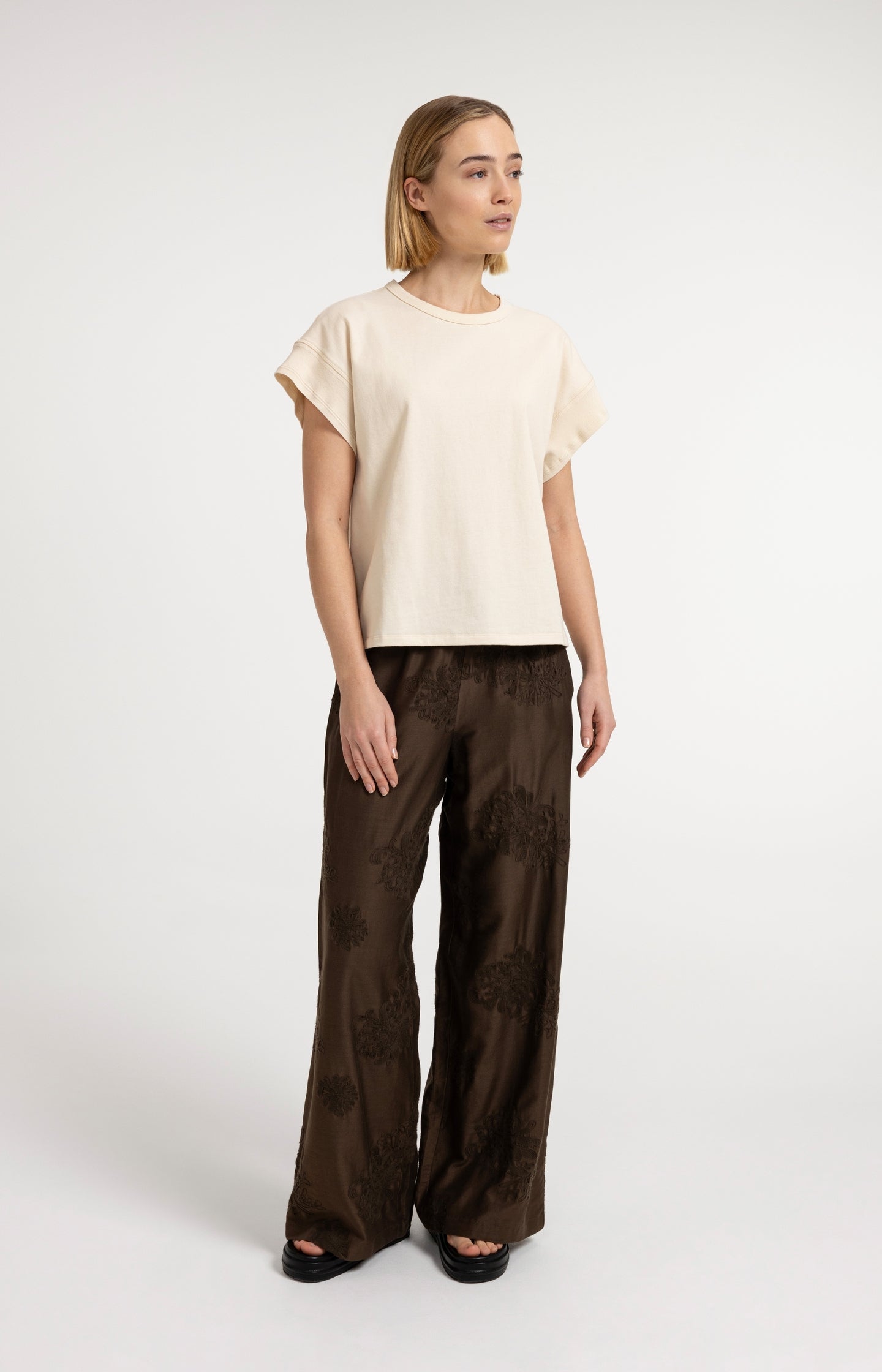 Top with decorative cuffs