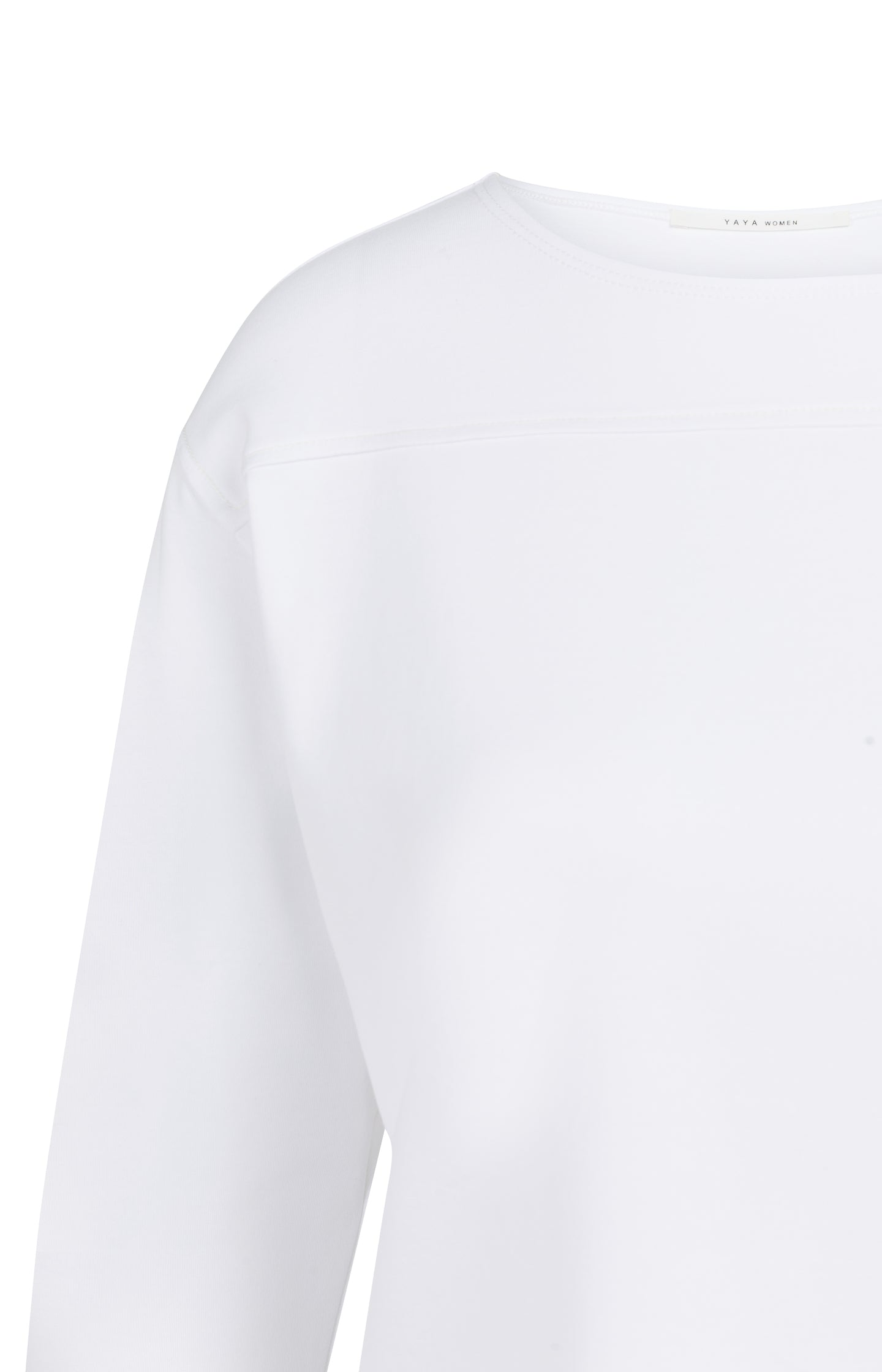Top with long sleeves and refined seam detail
