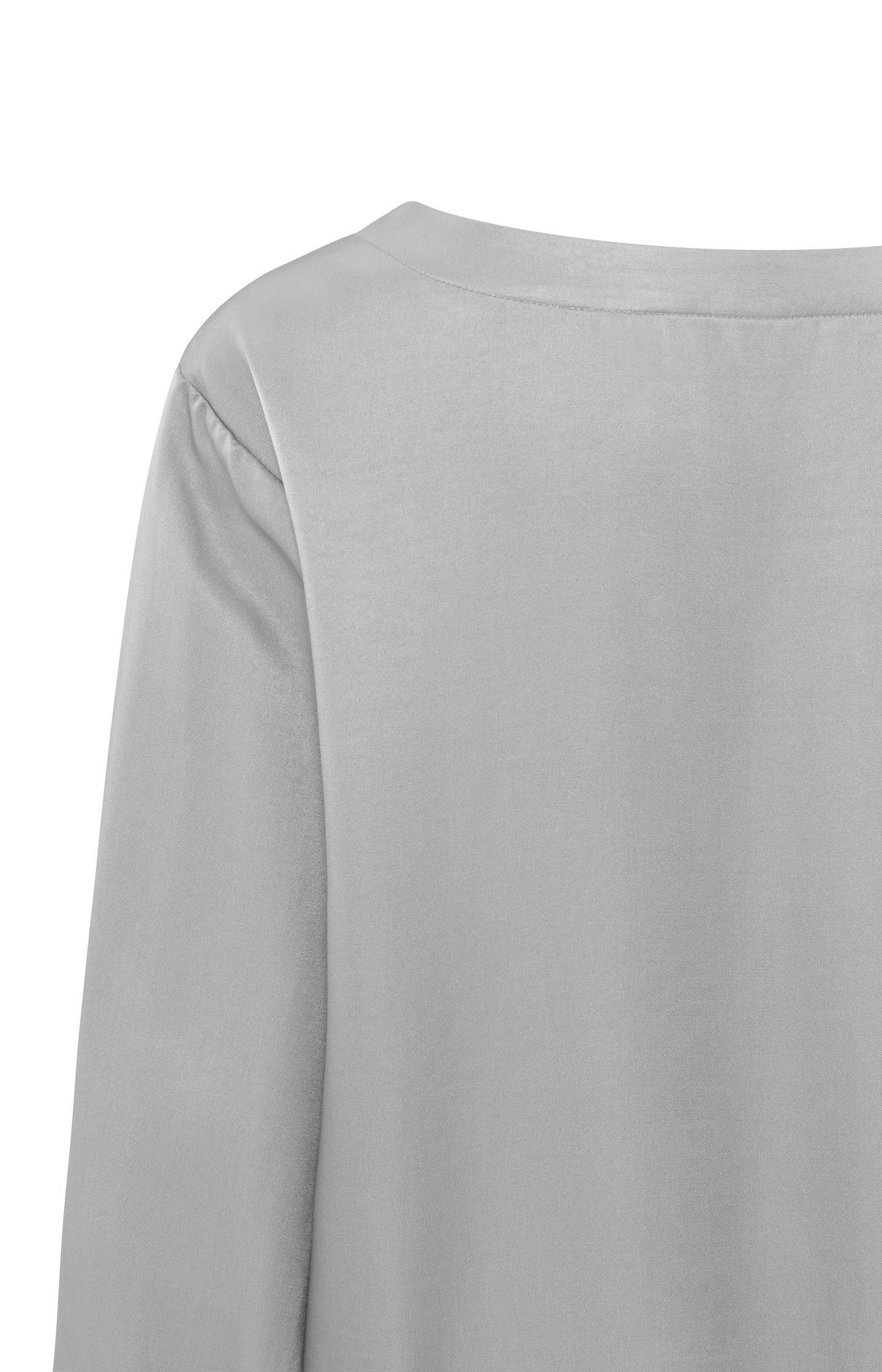 Top with long sleeves, regular fit and a round neck