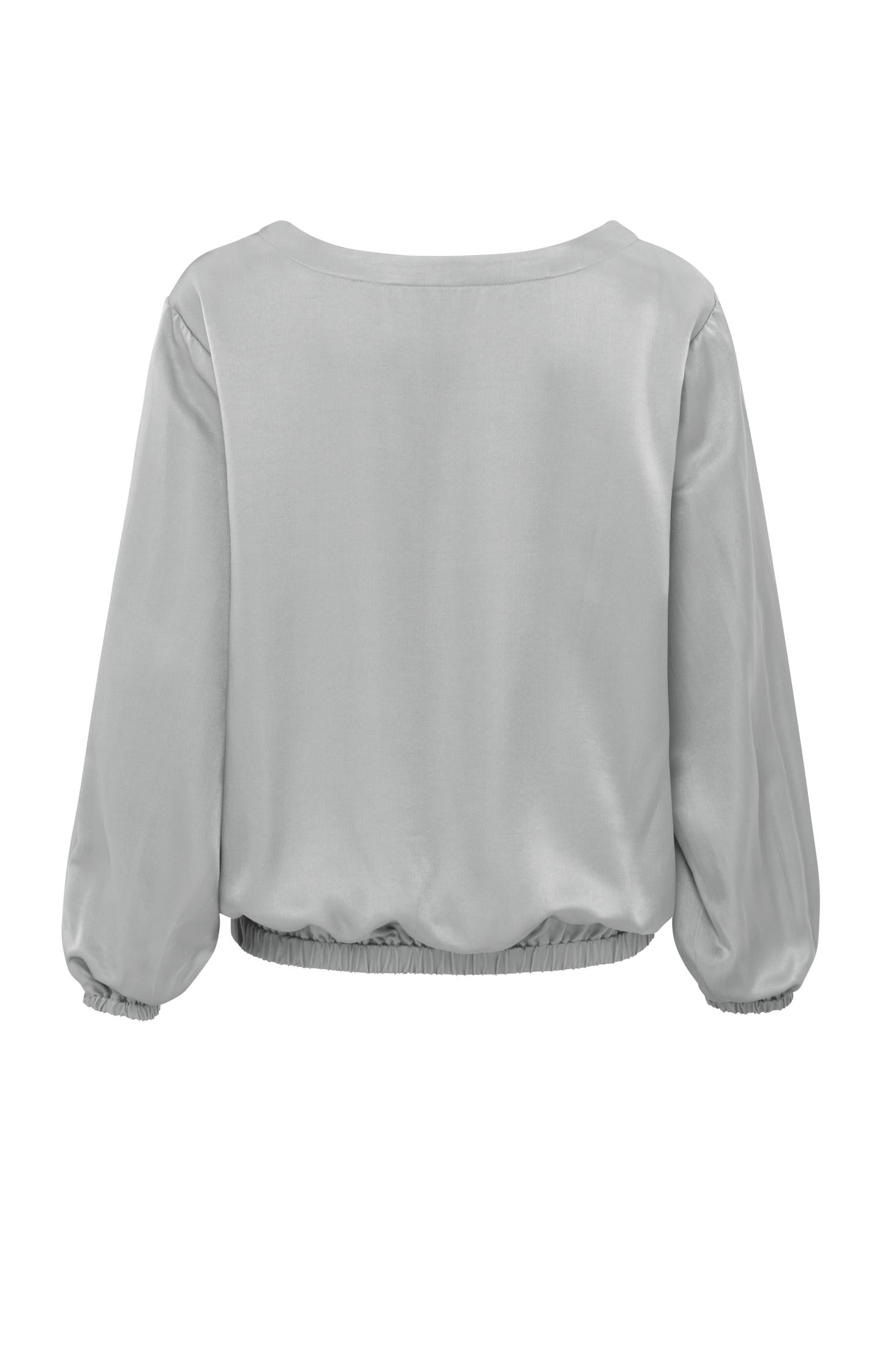 Top with long sleeves, regular fit and a round neck