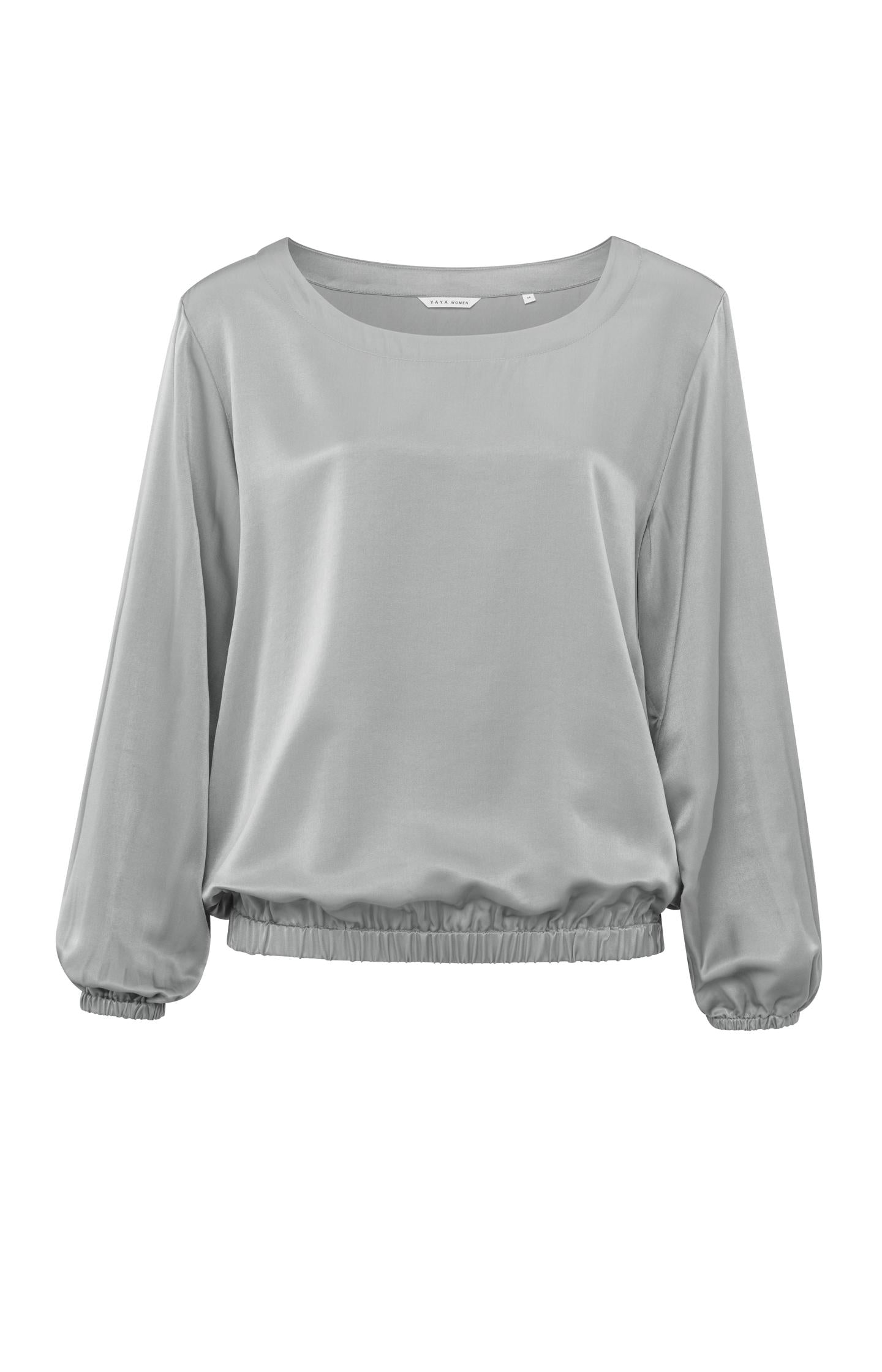 Top with long sleeves, regular fit and a round neck - Type: product