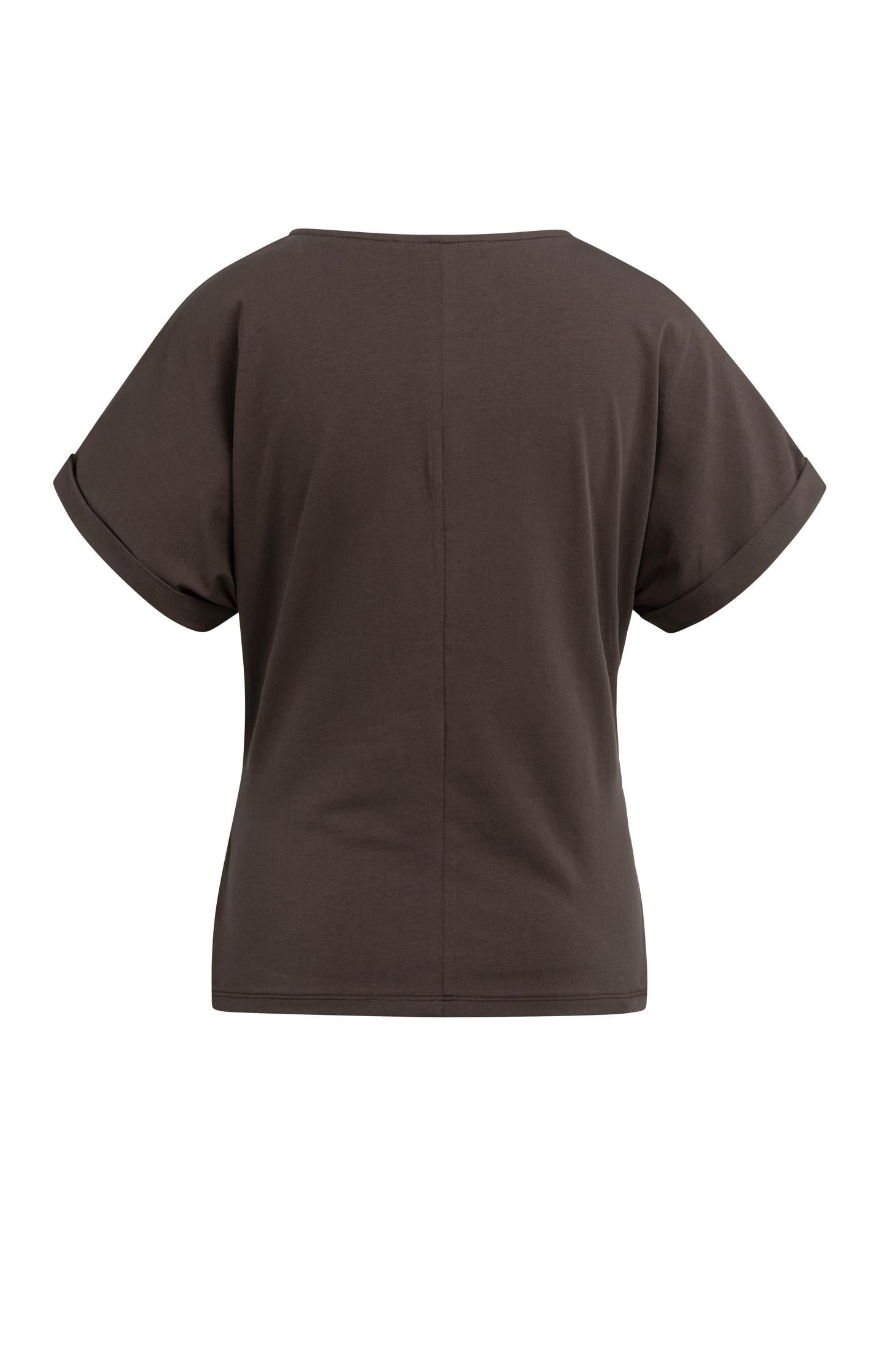 Top with round neckline and knot detail