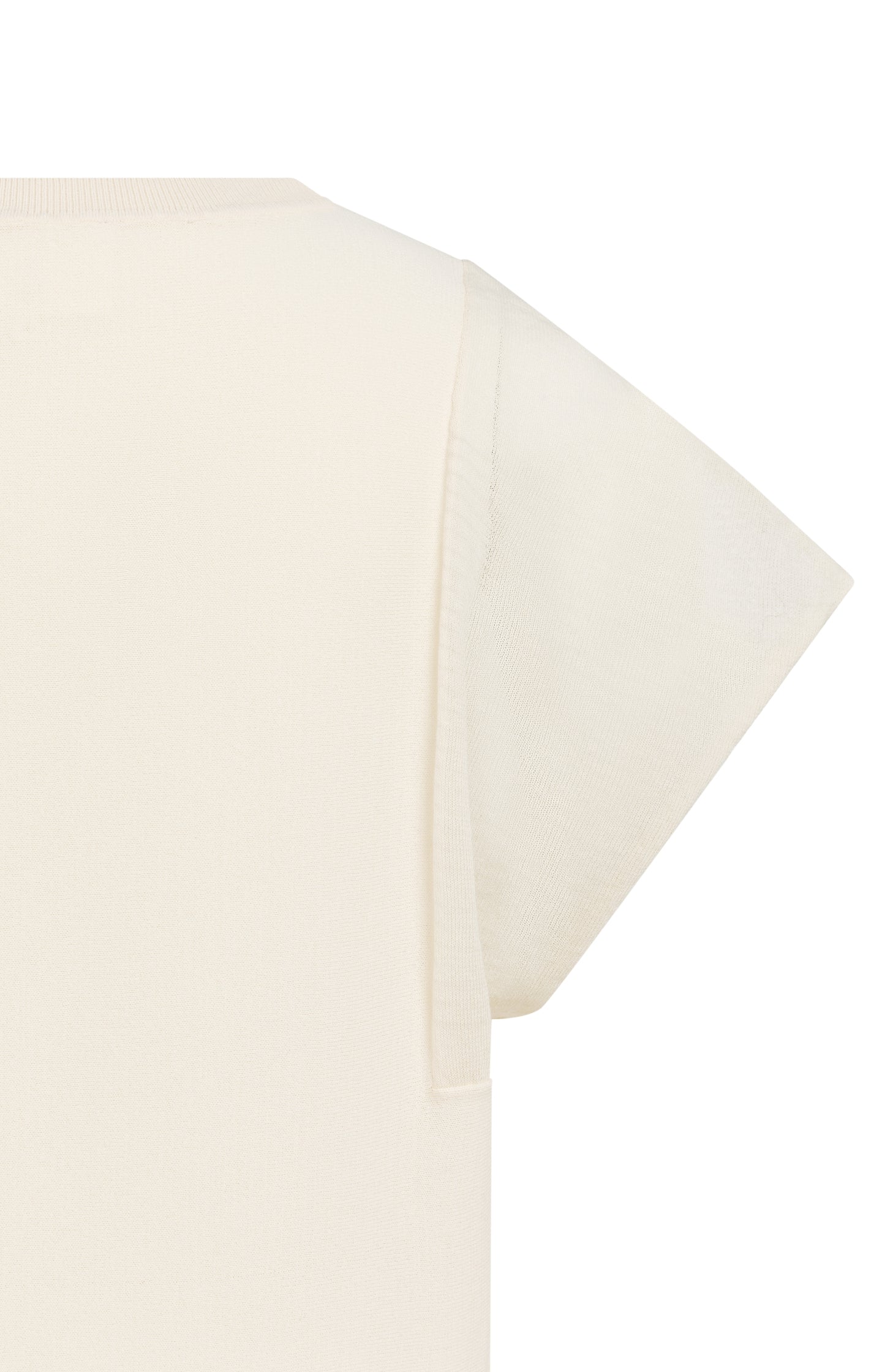 Top with sheer short sleeves and crew neck - Type: lookbook