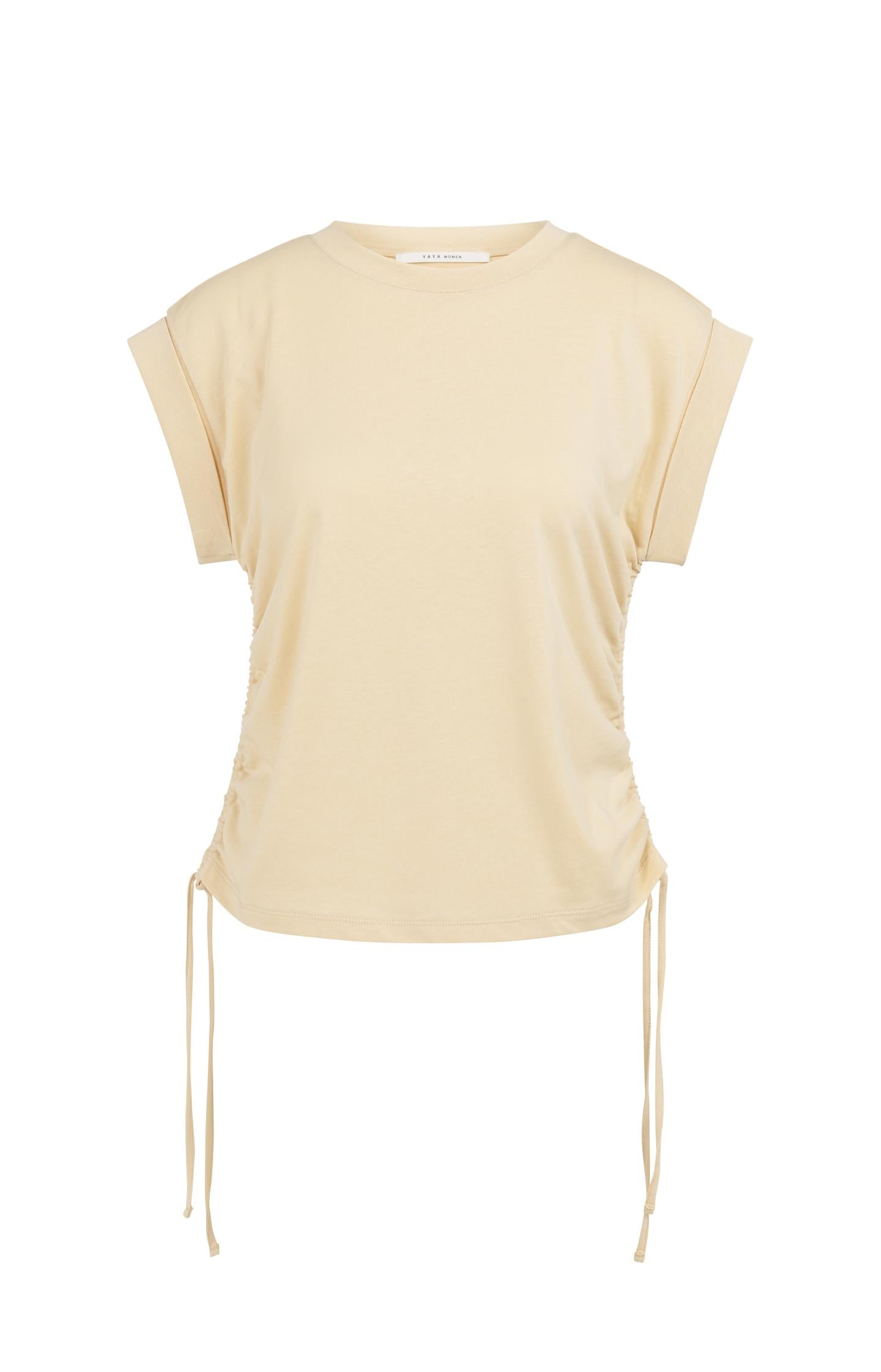 Top with short sleeves and adjustable cords - Type: product